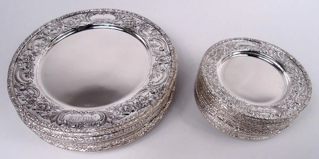 Reed & Barton Edwardian Classical Dinner and Bread & Butter Plates