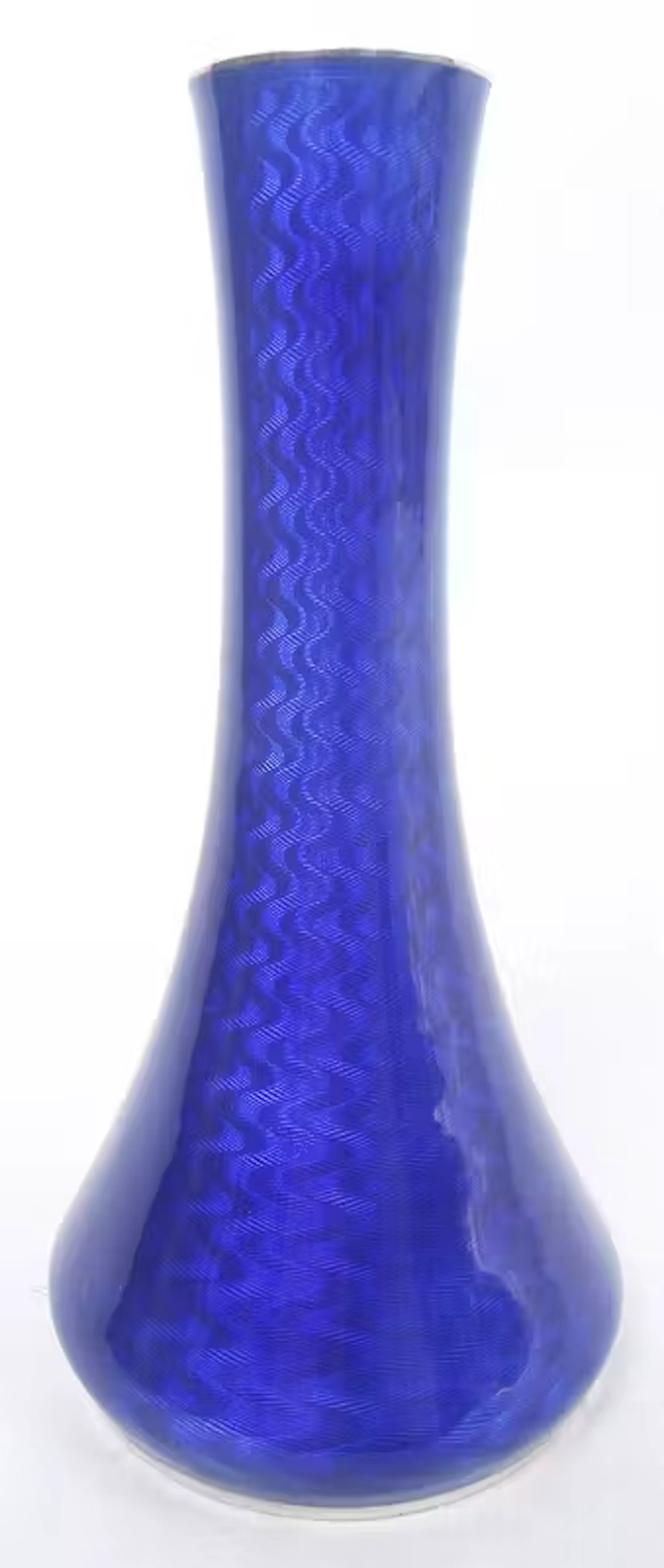 David-Andersen Norwegian Modern Silver & Cobalt Enamel 5-Inch Vase
