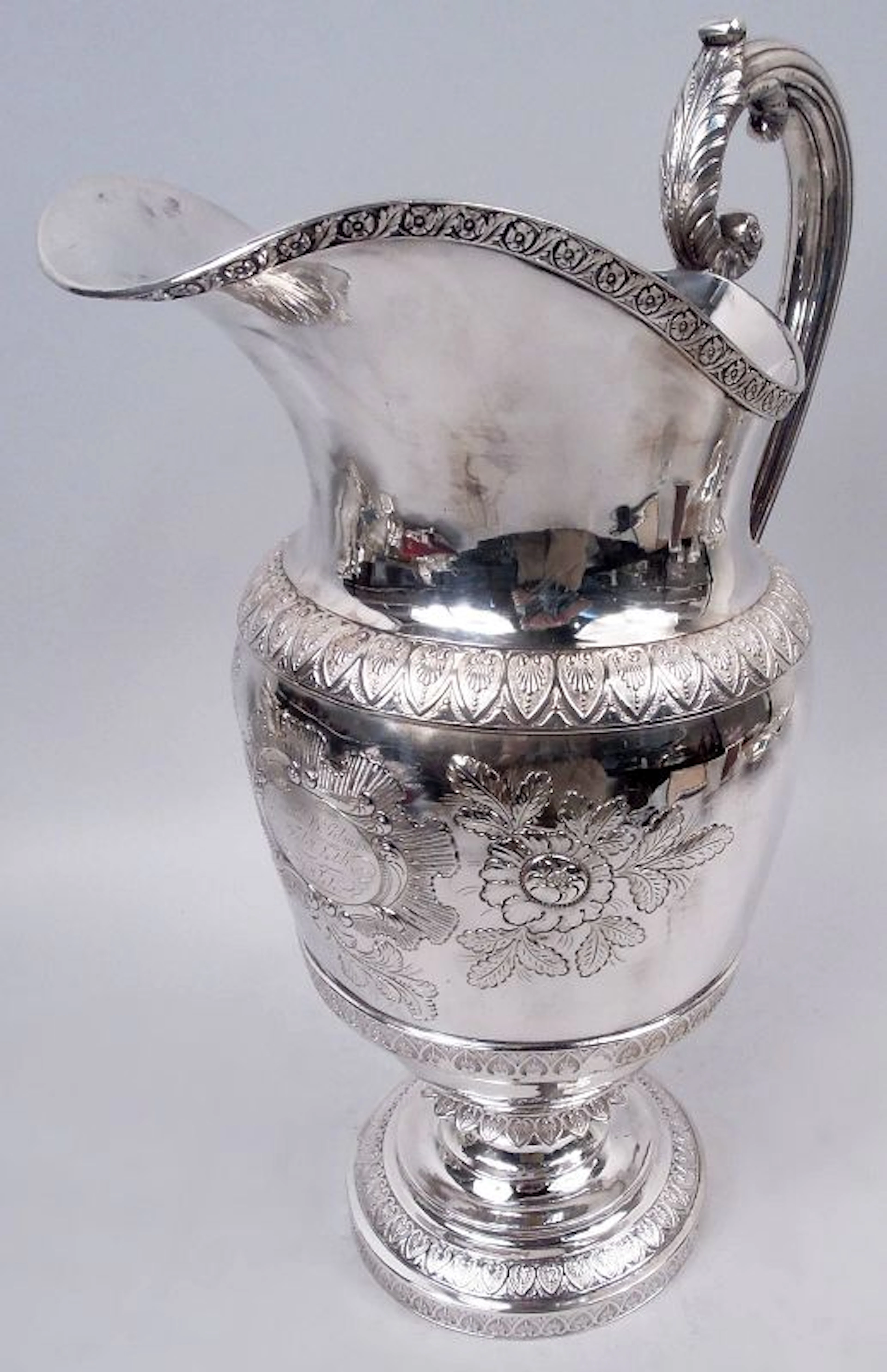 Baldwin Gardiner New York Classical Coin Silver Ewer