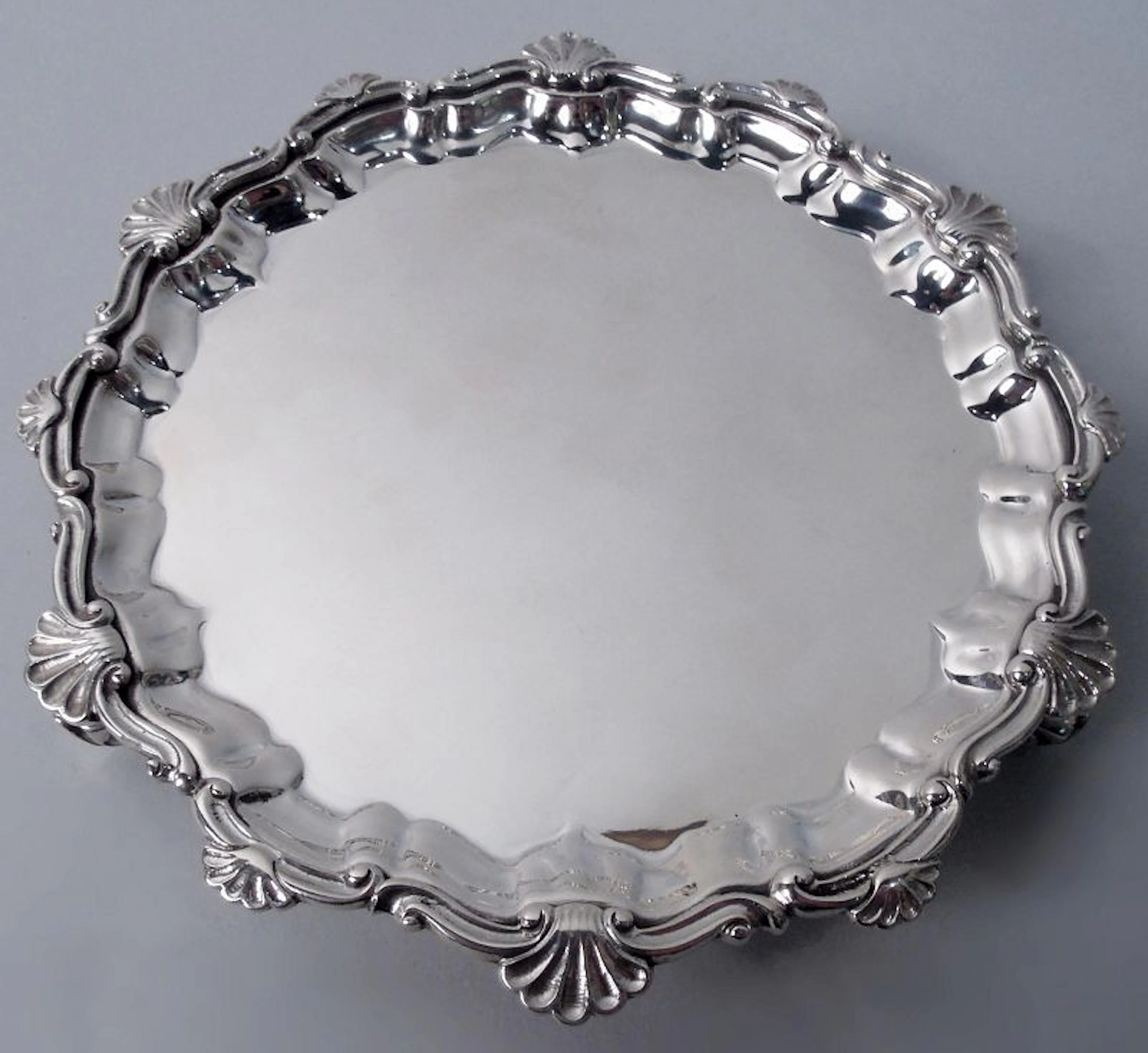 Mario Buccellati Georgian Classical Sterling Silver 6-Inch Salver