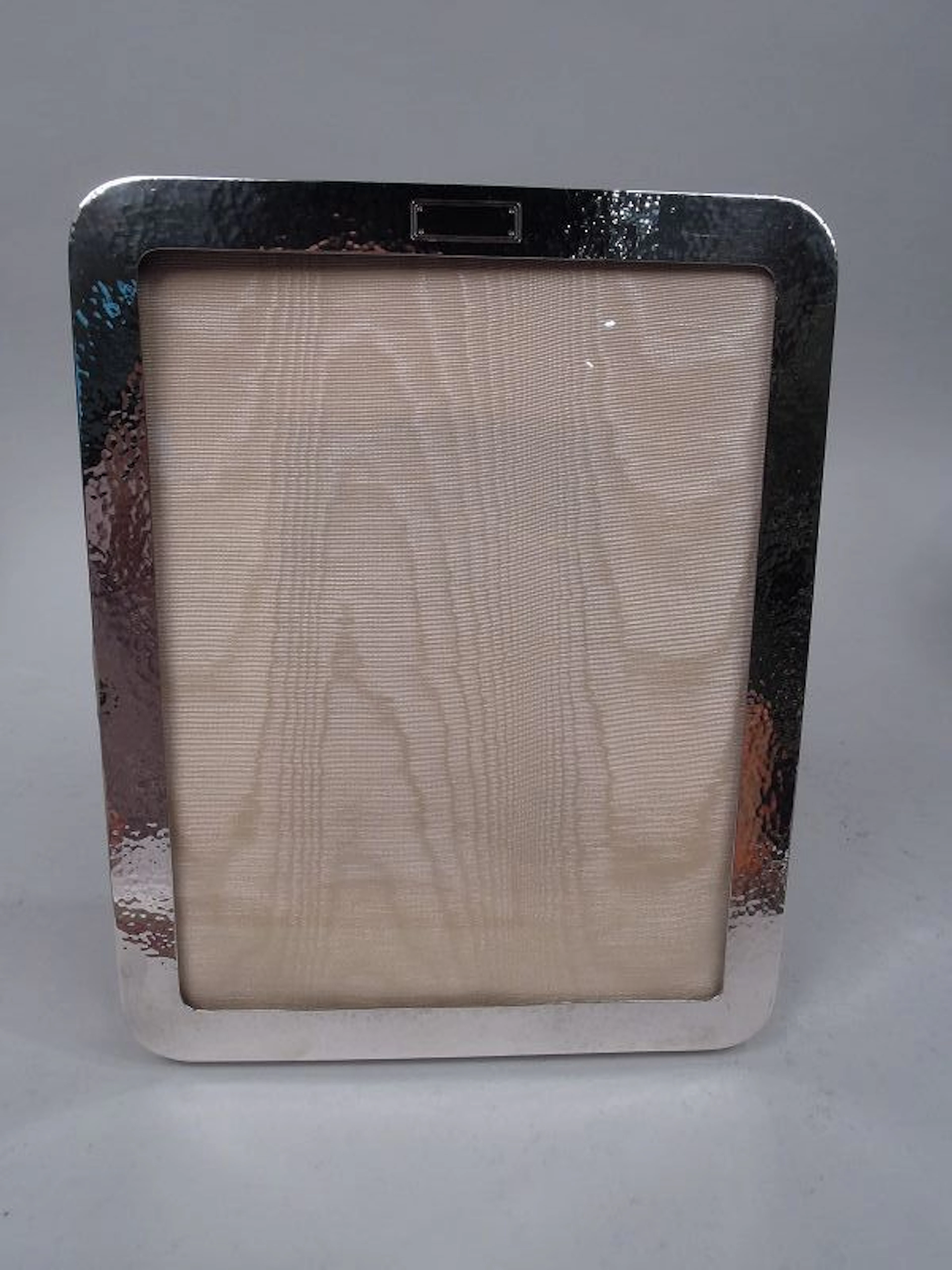 American Arts & Crafts Hand-Hammered Sterling Silver Picture Frame