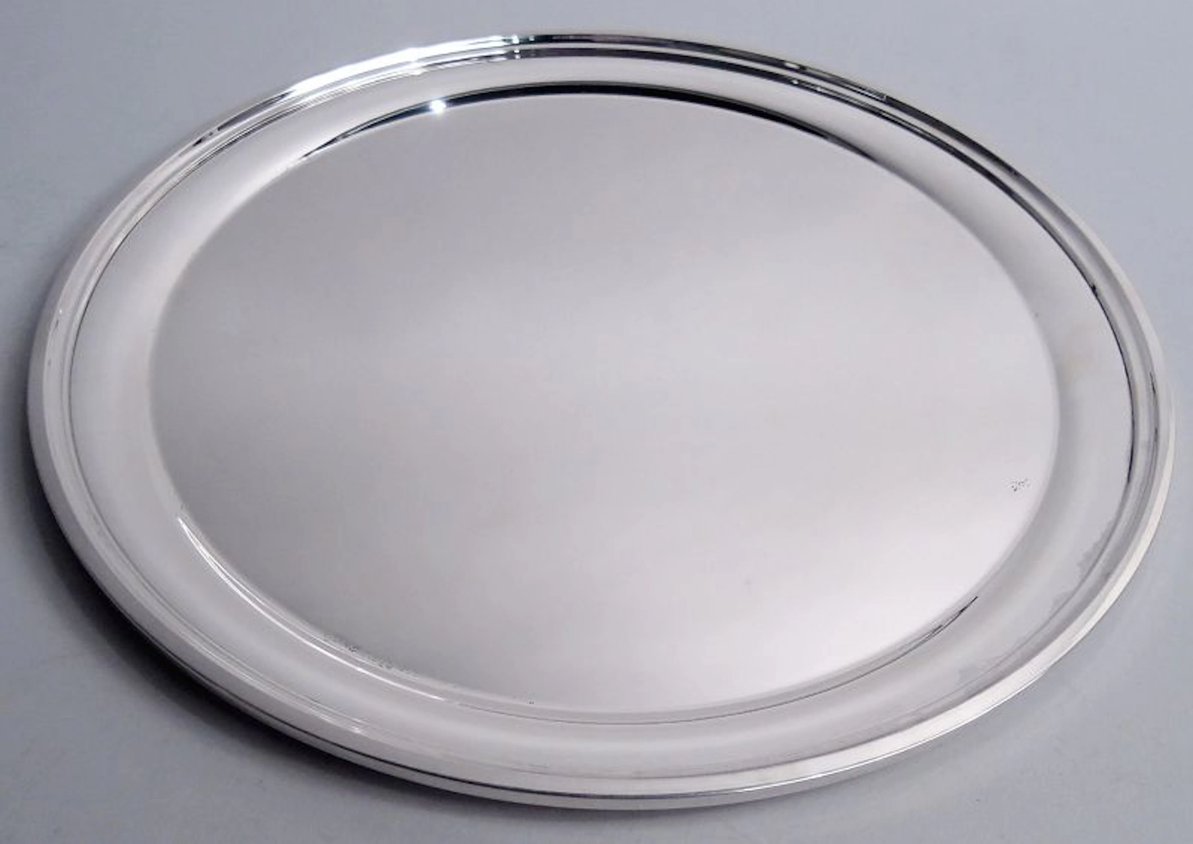 American Modern Sterling Silver 12-Inch Round Tray