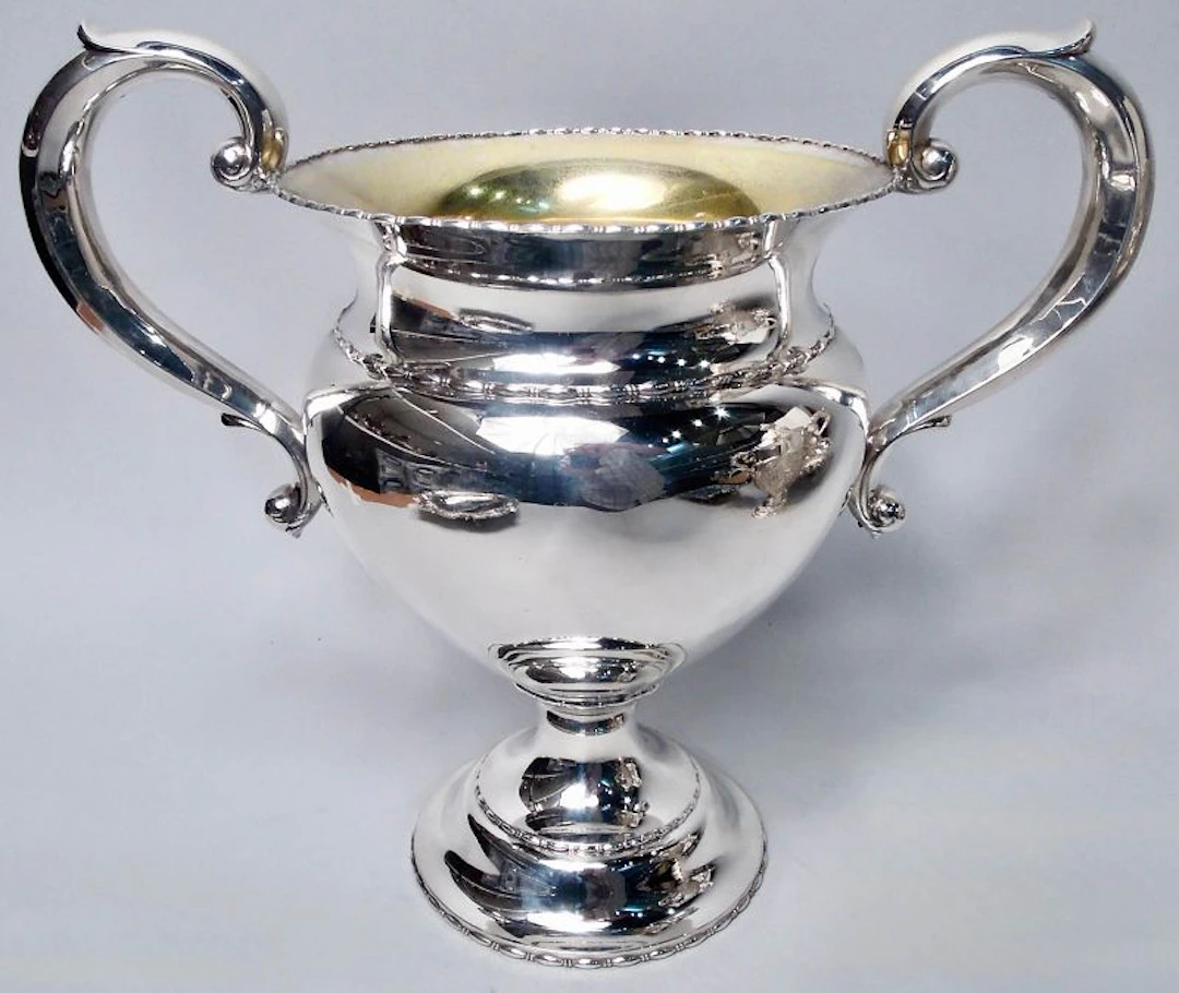 Antique Tiffany Edwardian Classical Sterling Silver Trophy Cup