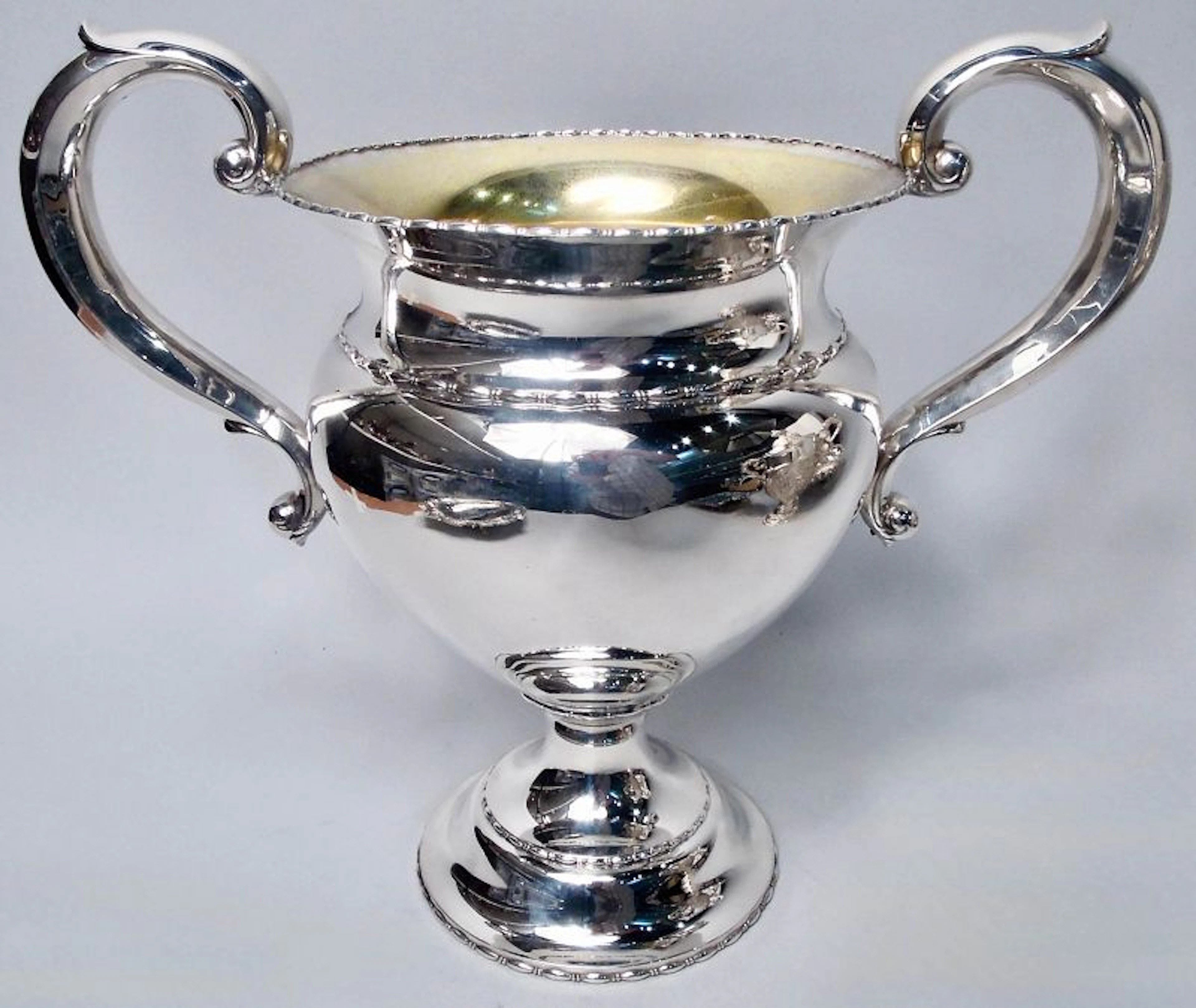 Antique Tiffany Edwardian Classical Sterling Silver Trophy Cup