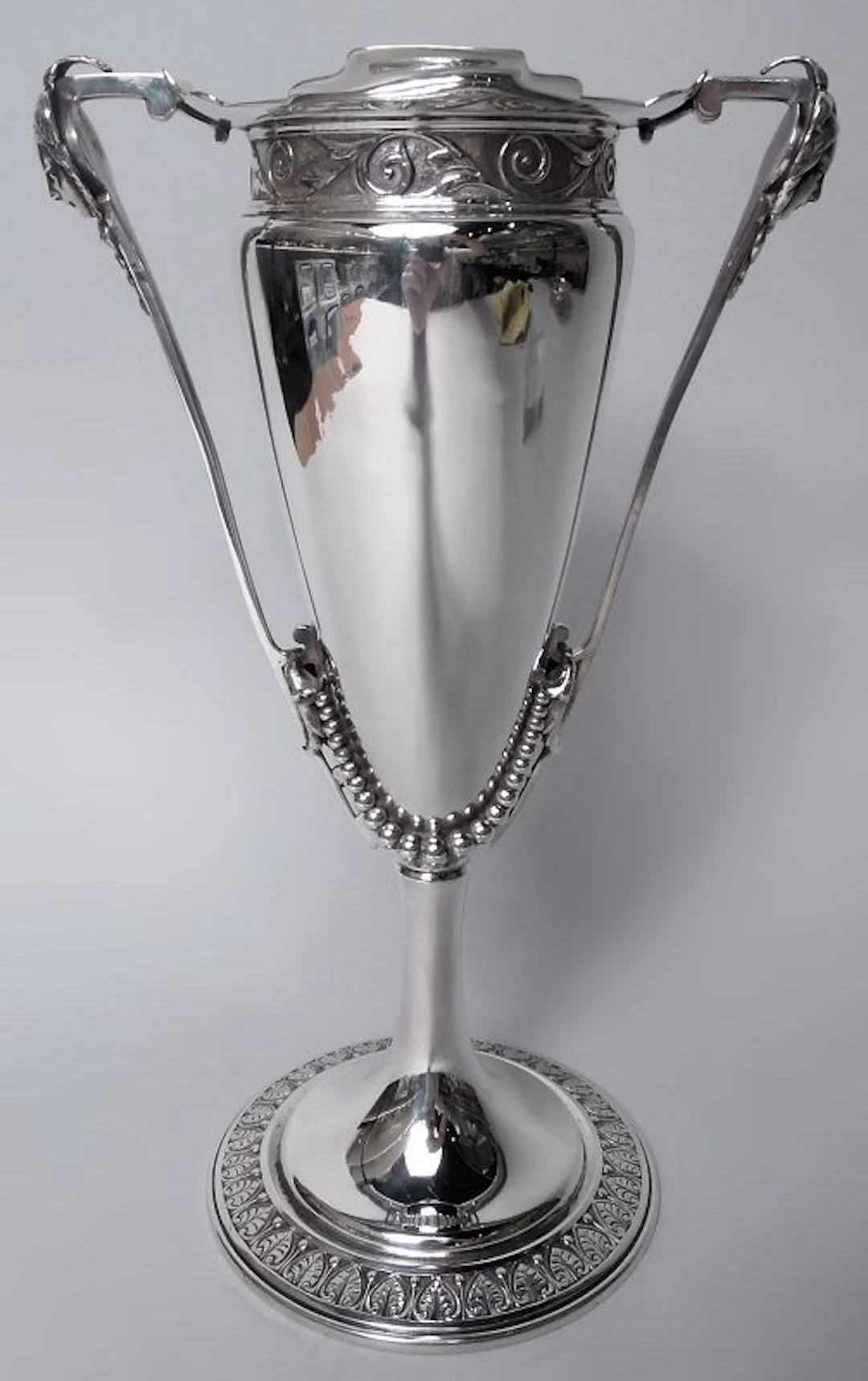Antique Gorham American Victorian Classical Coin Silver Vase