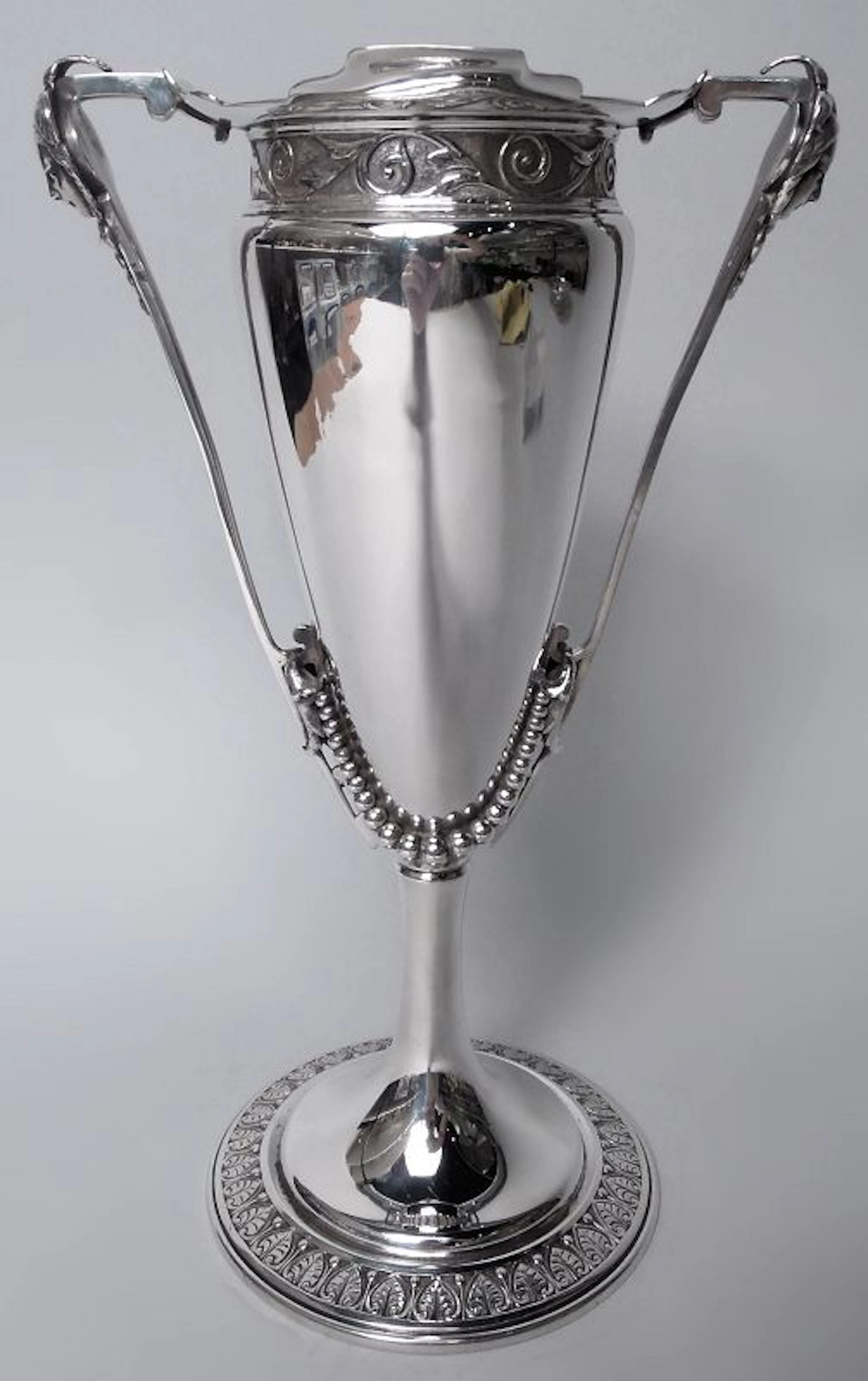 Antique Gorham American Victorian Classical Coin Silver Vase