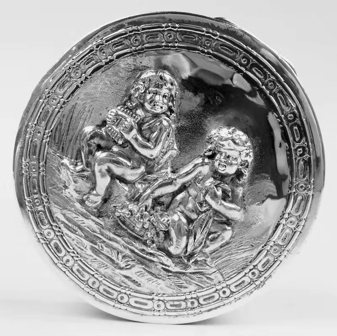 German Hanau Rococo Sterling Silver Trinket Box