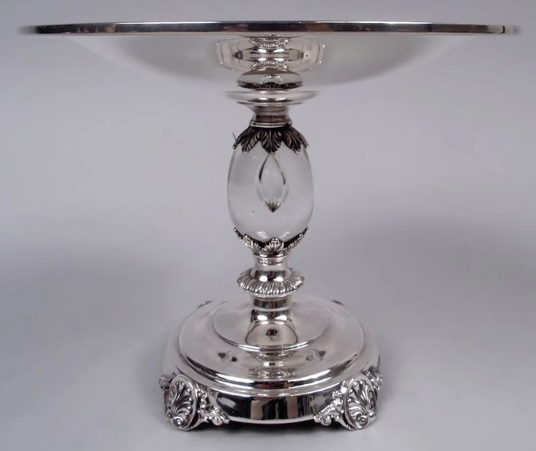 Quaker Edwardian Classical Compote in Stirling Castle Pattern