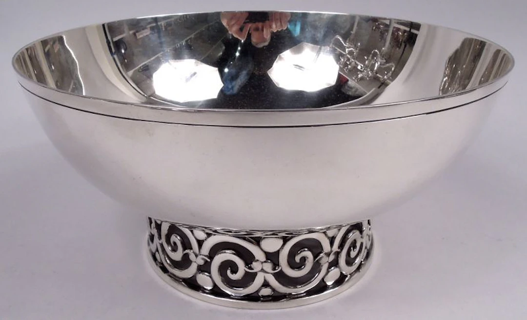 Tiffany American Modern Classical Sterling Silver Bowl