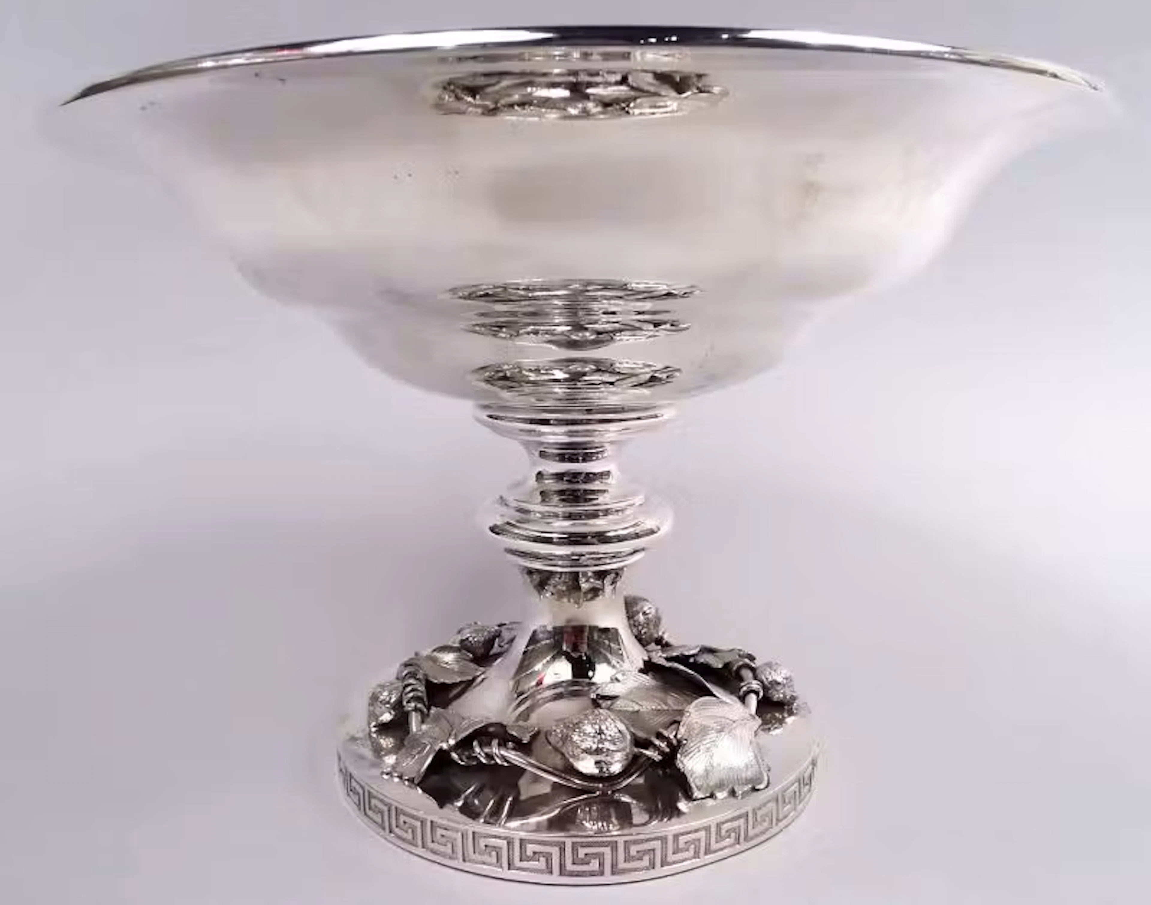 Early Tiffany New York Classical Sterling Silver Strawberry Compote