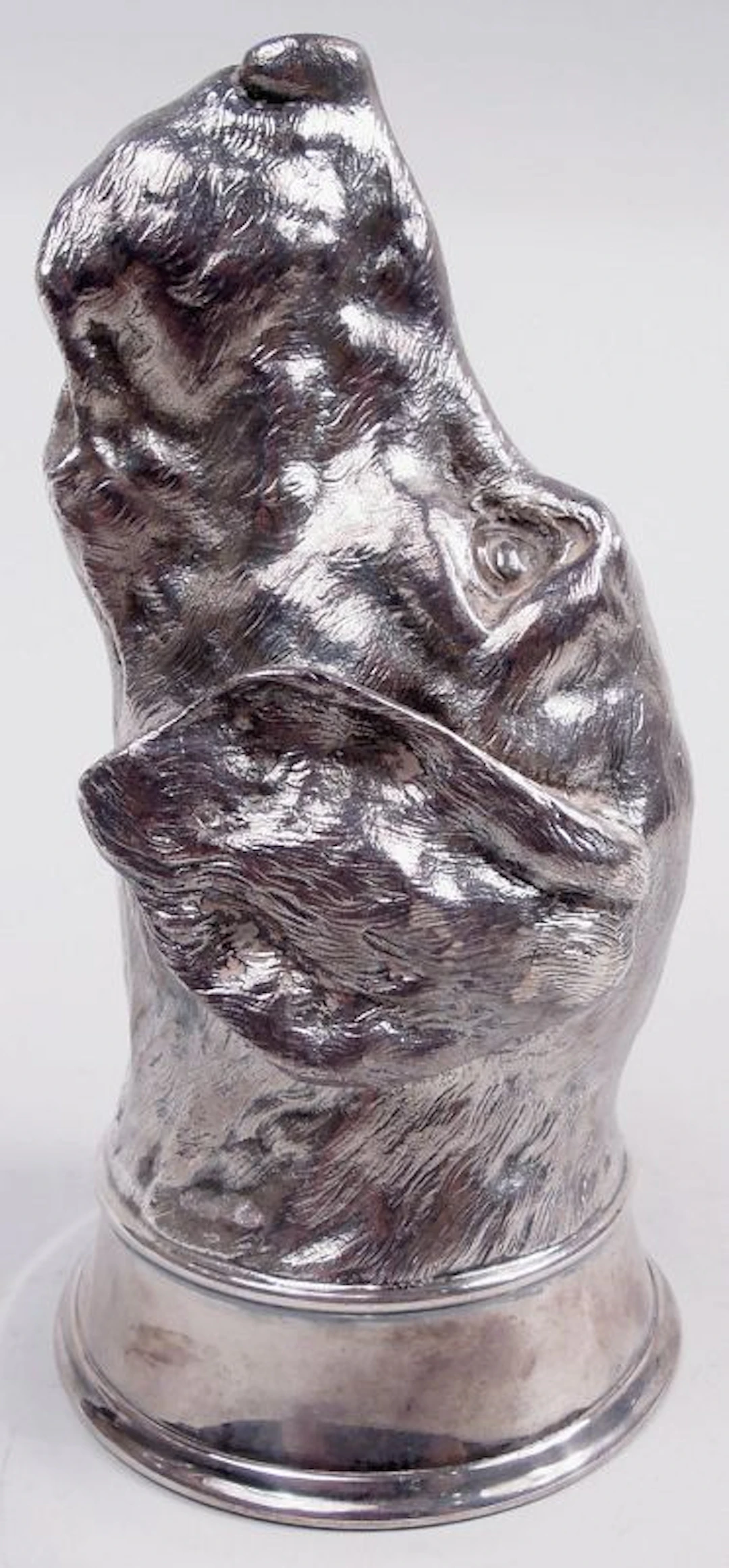 Asprey Traditional Sterling Silver Hound Dog Stirrup Cup