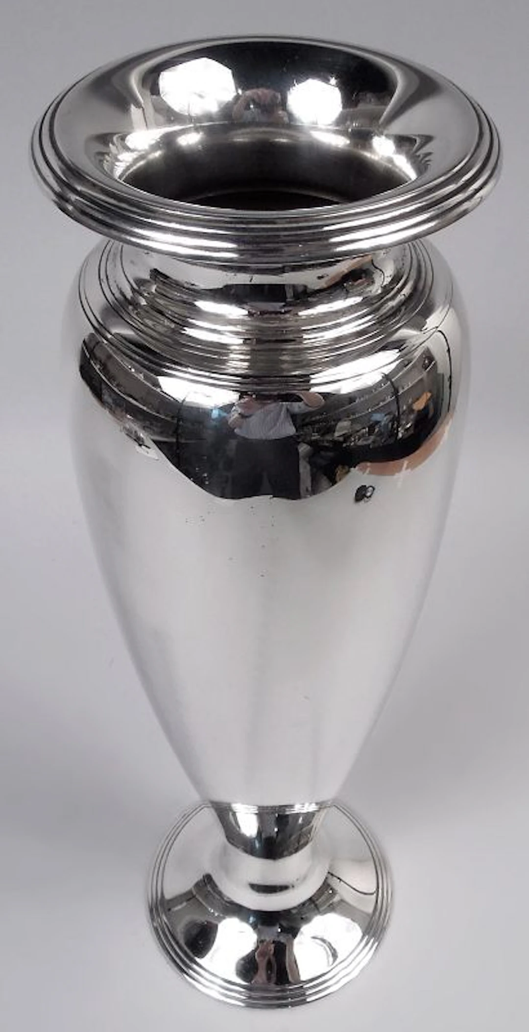 Tiffany American Modern Sterling Silver 16-Inch Vase