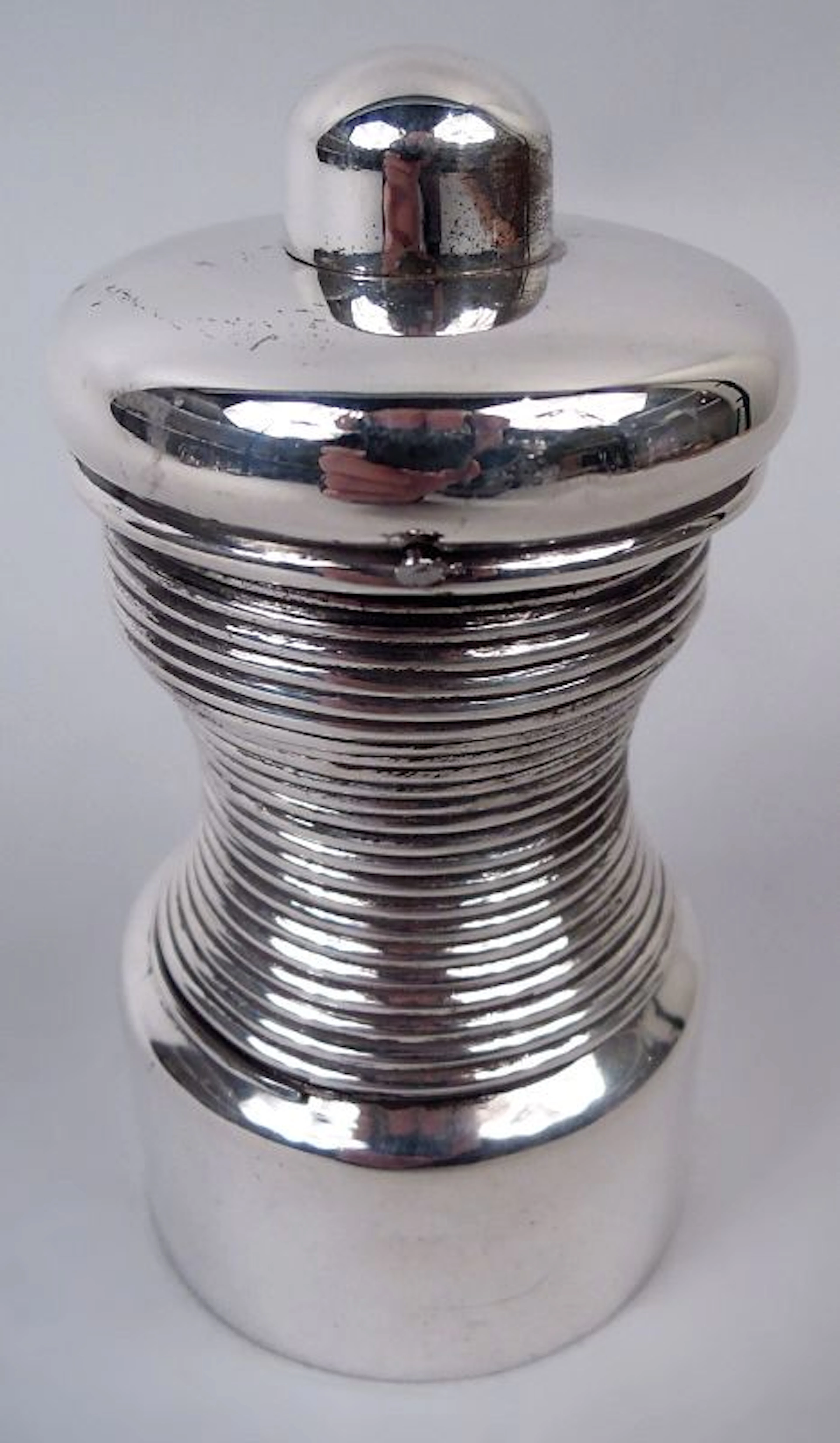 Hector Aguilar Taxco Midcentury Sterling Silver Pepper Grinder