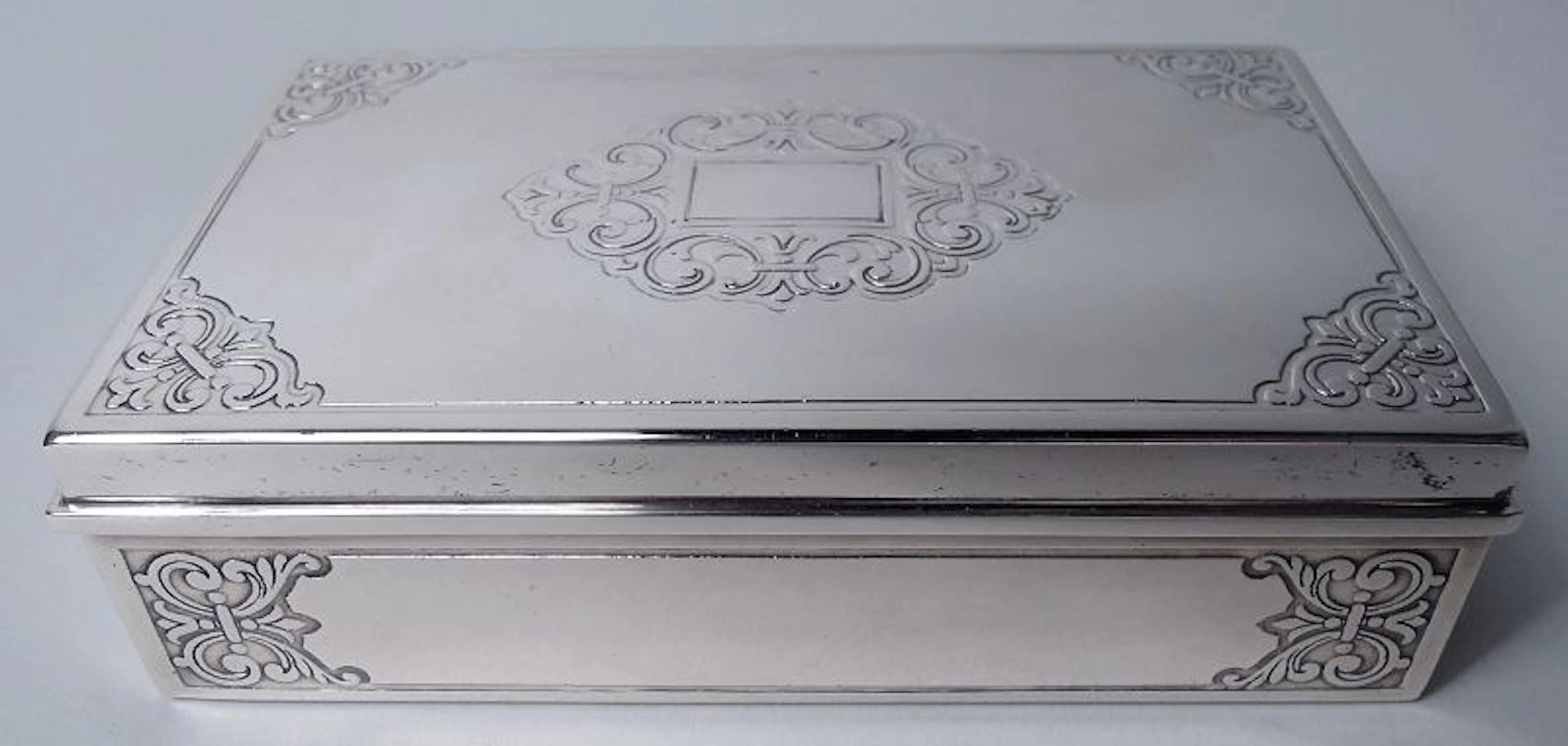 Tiffany American Modern Classical Sterling Silver Jewelry Box