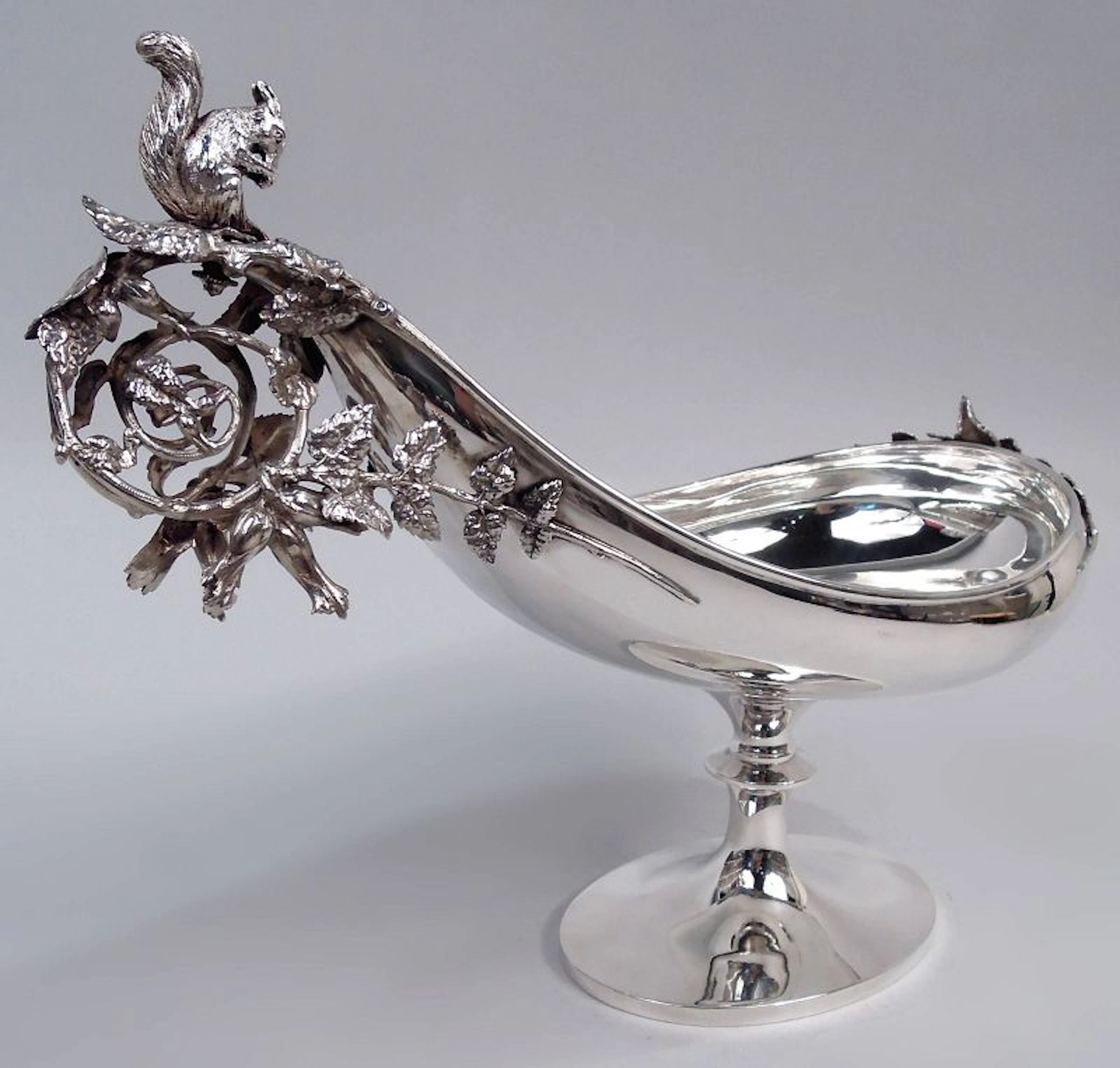 Gorham Victorian Classical Sterling Silver Squirrel Centerpiece Bowl
