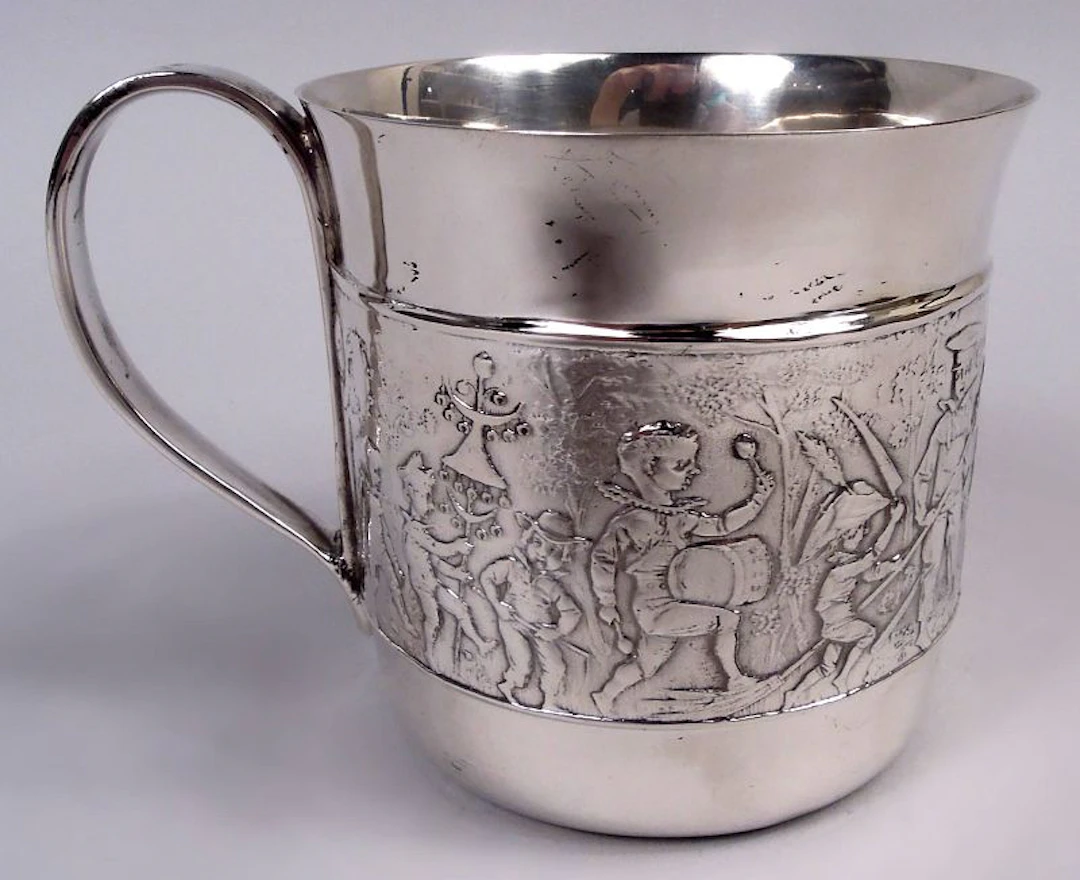 Tiffany Old Fashioned Sterling Silver Children’s Parade Baby Cup