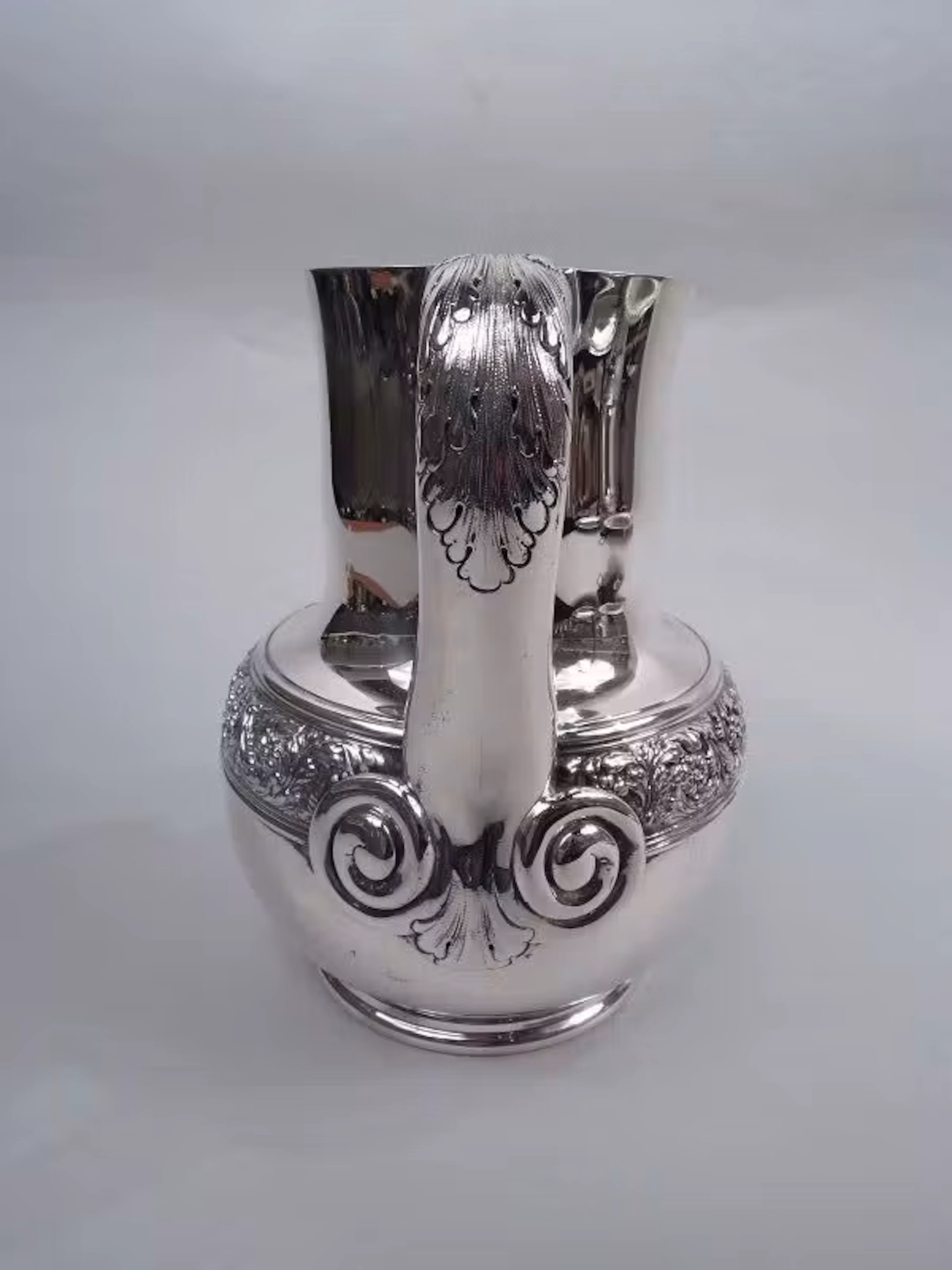 Antique Tiffany Victorian Classical Sterling Silver Water Pitcher