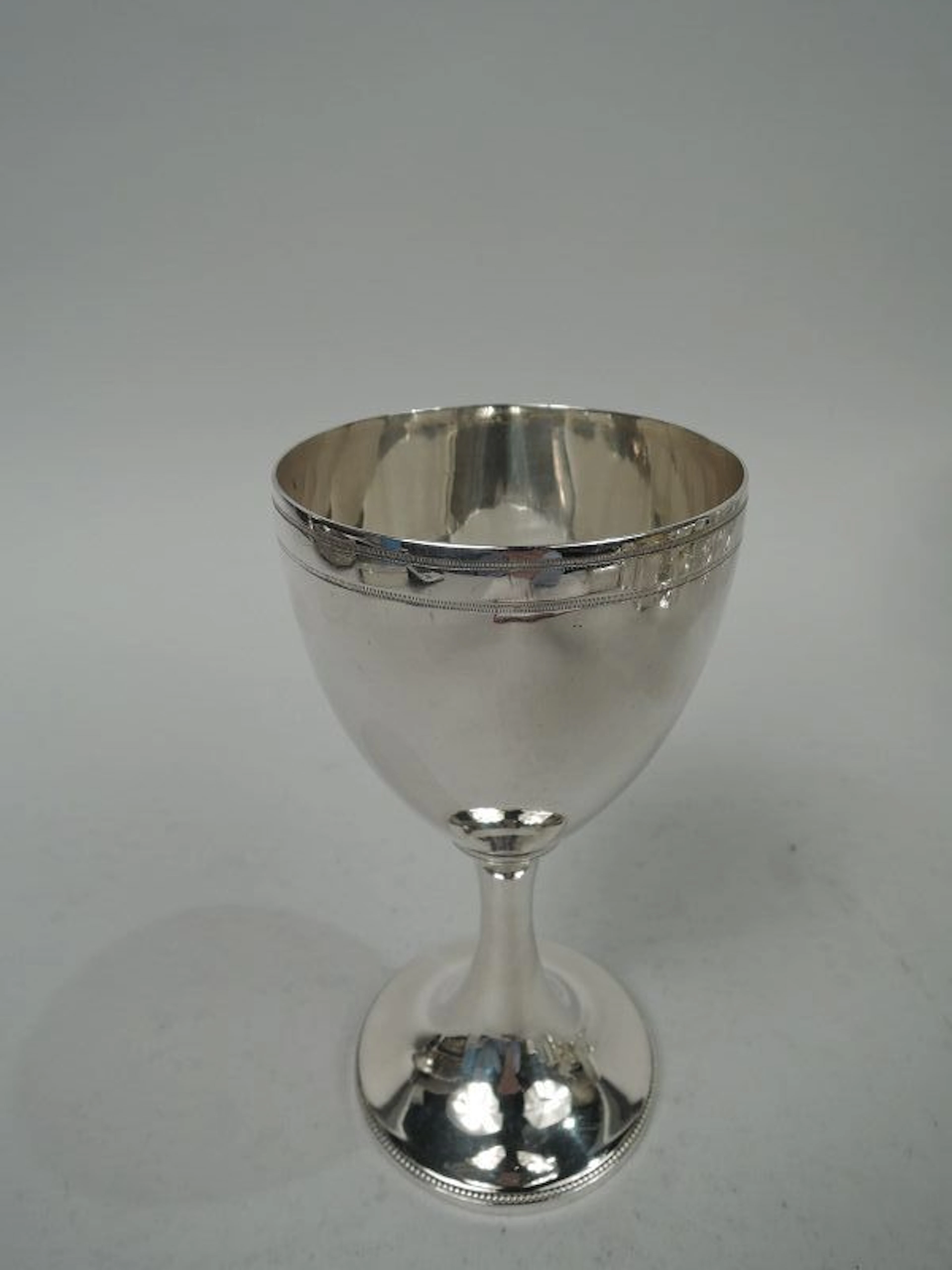 Hester Bateman English Georgian Neoclassical Goblet 1785