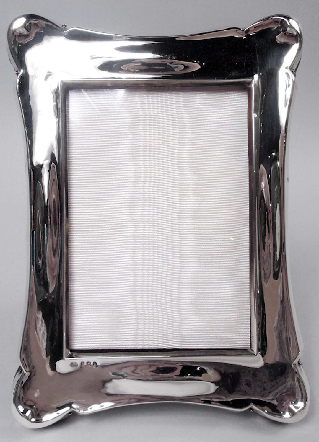 Antique English Edwardian Classical Sterling Silver Picture Frame 1908