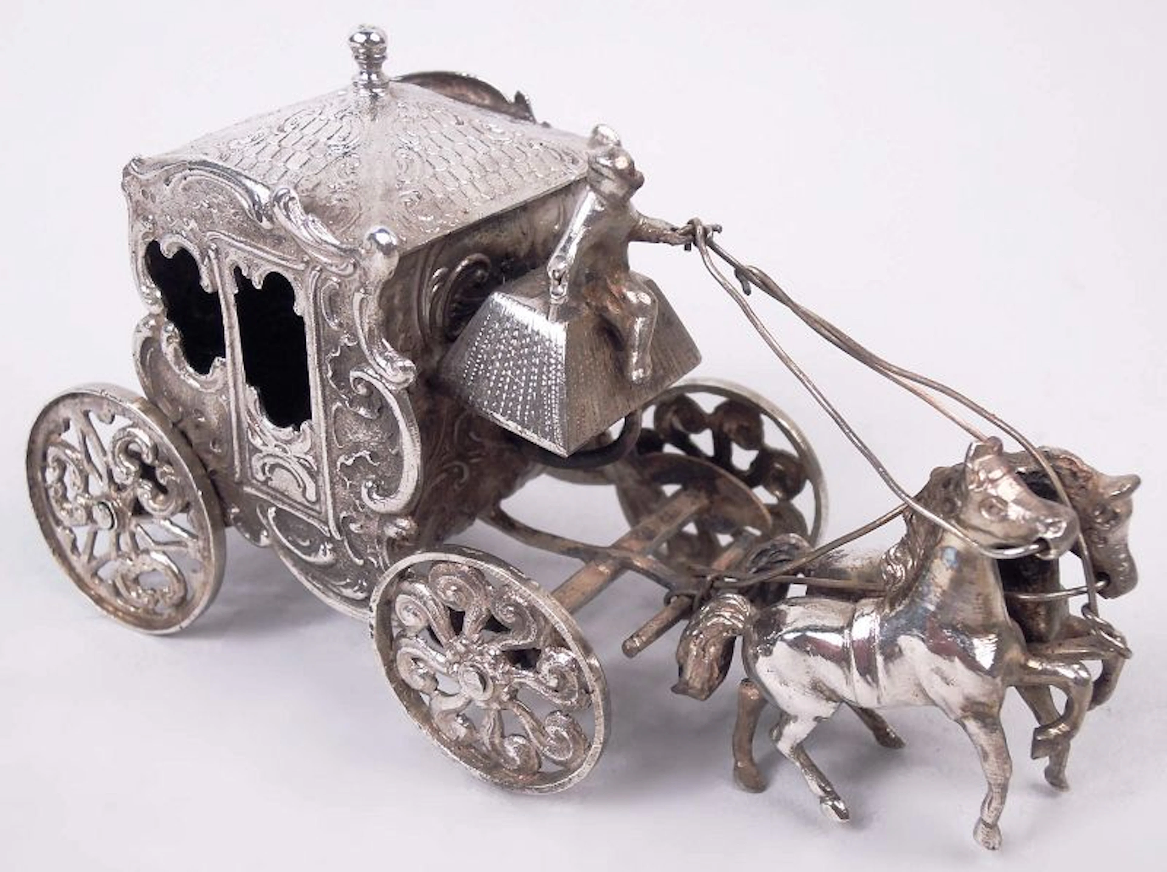 Antique German Hanau Rococo Carriage Ornament