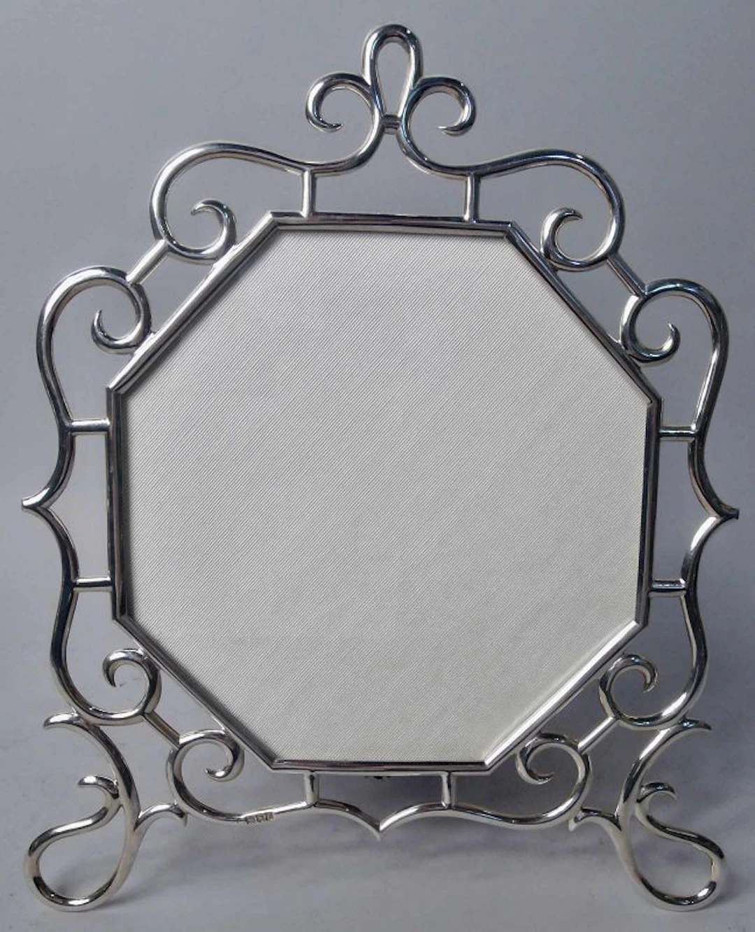 English Edwardian Classical Sterling Silver Picture Frame 1901