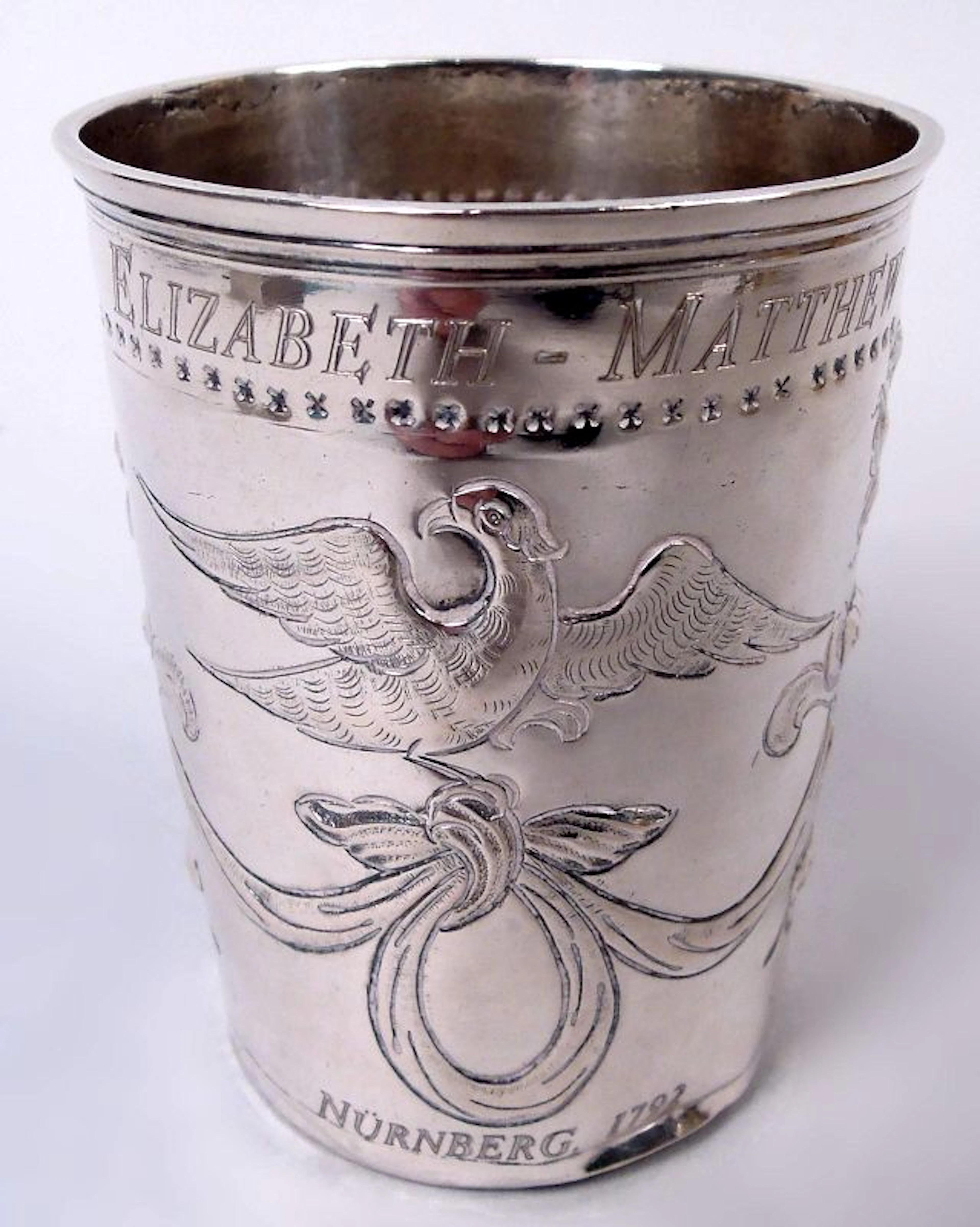 Russian Neoclassical Silver Wine Beaker 1792