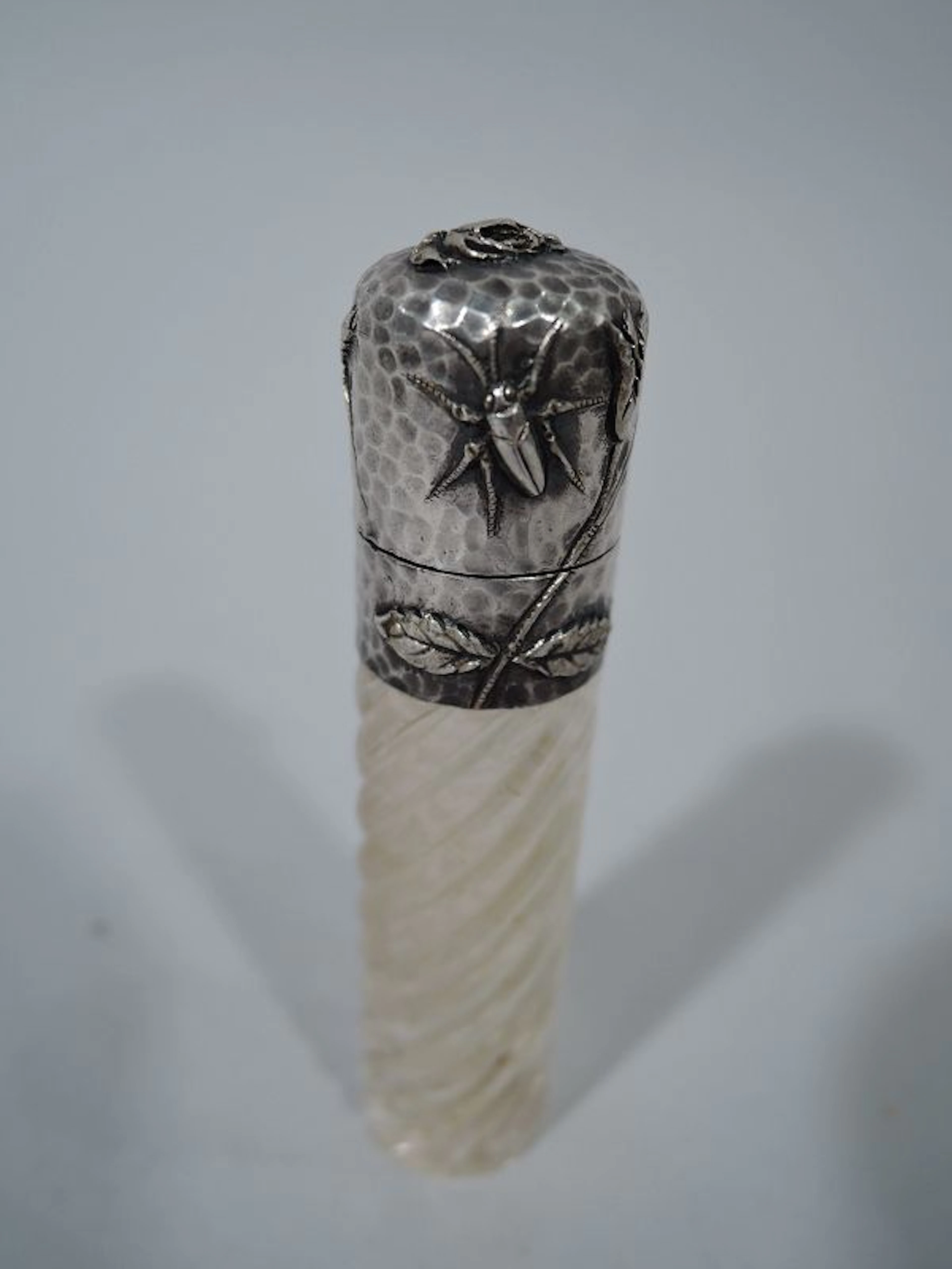 American Japonesque Applied & Hand Hammered Sterling Silver Perfume