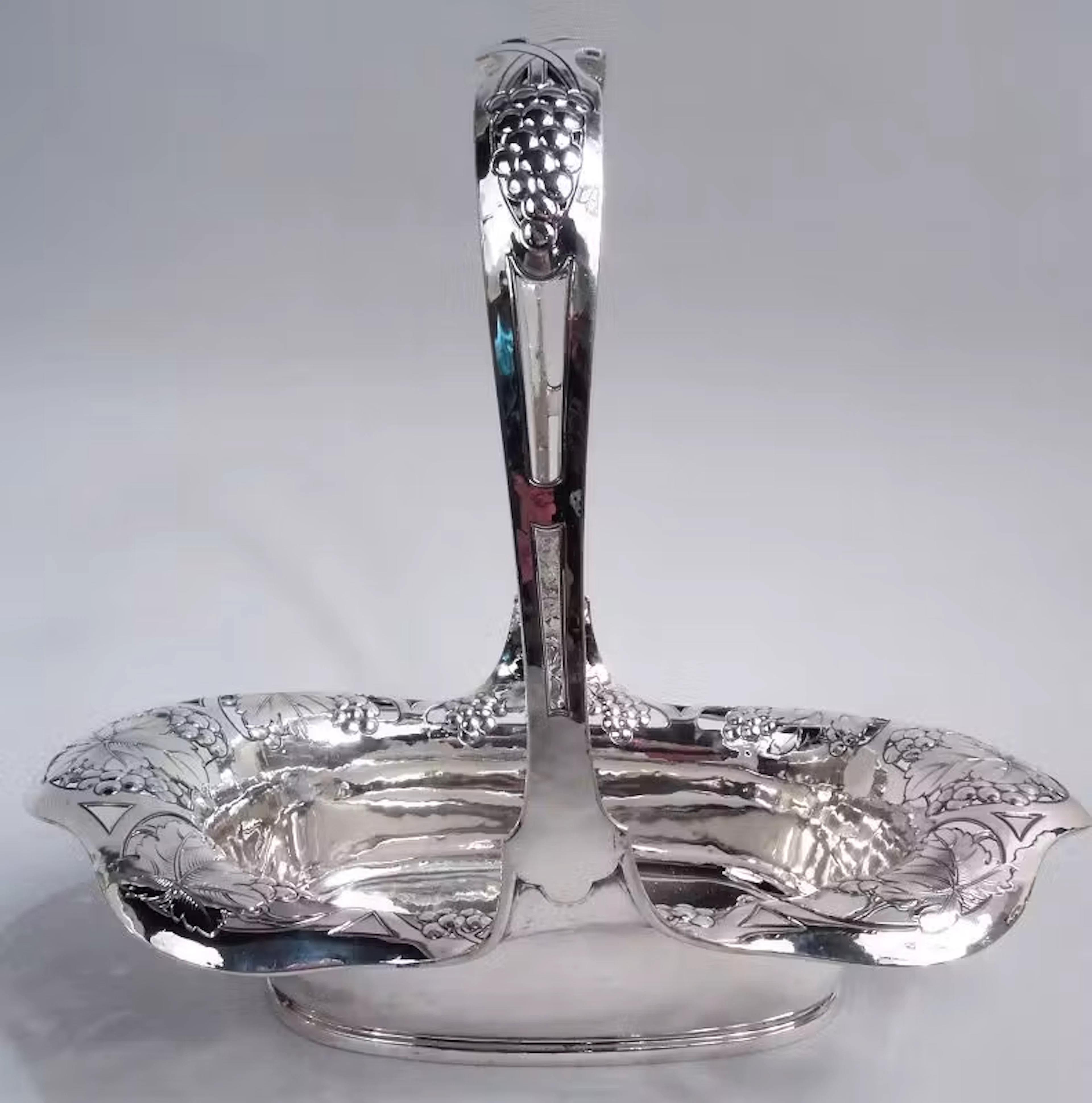 Antique Gorham Edwardian Art Nouveau Sterling Silver Basket