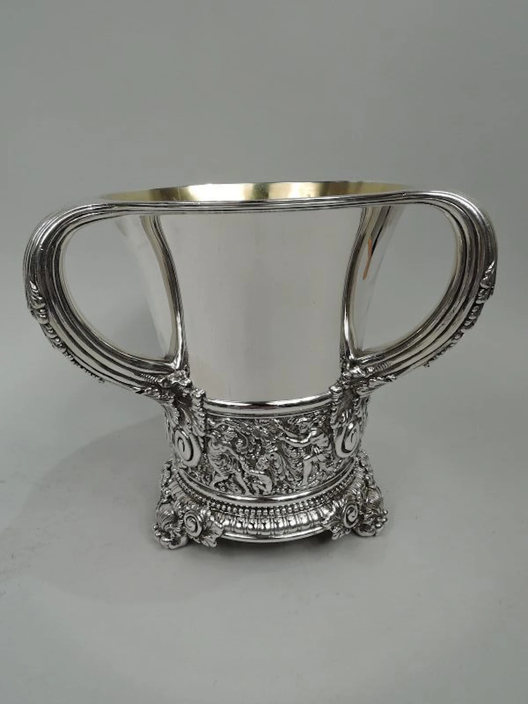 Sumptuous Tiffany Wine Cooler in Beaux-Arts Olympian Pattern