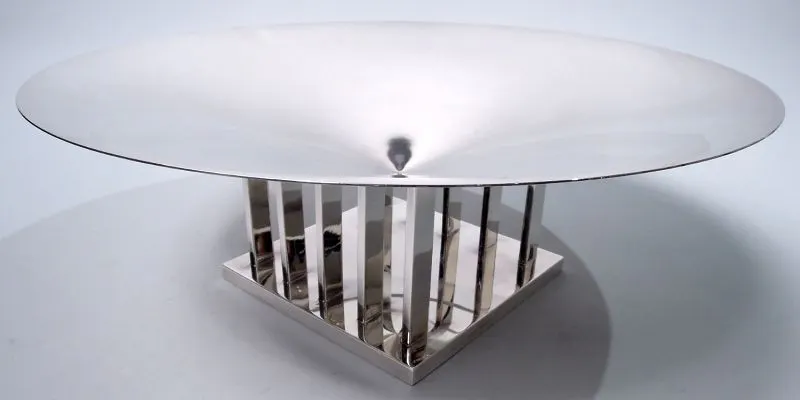 Tiffany Sterling Silver Centerpiece Designed by Frank Lloyd Wright