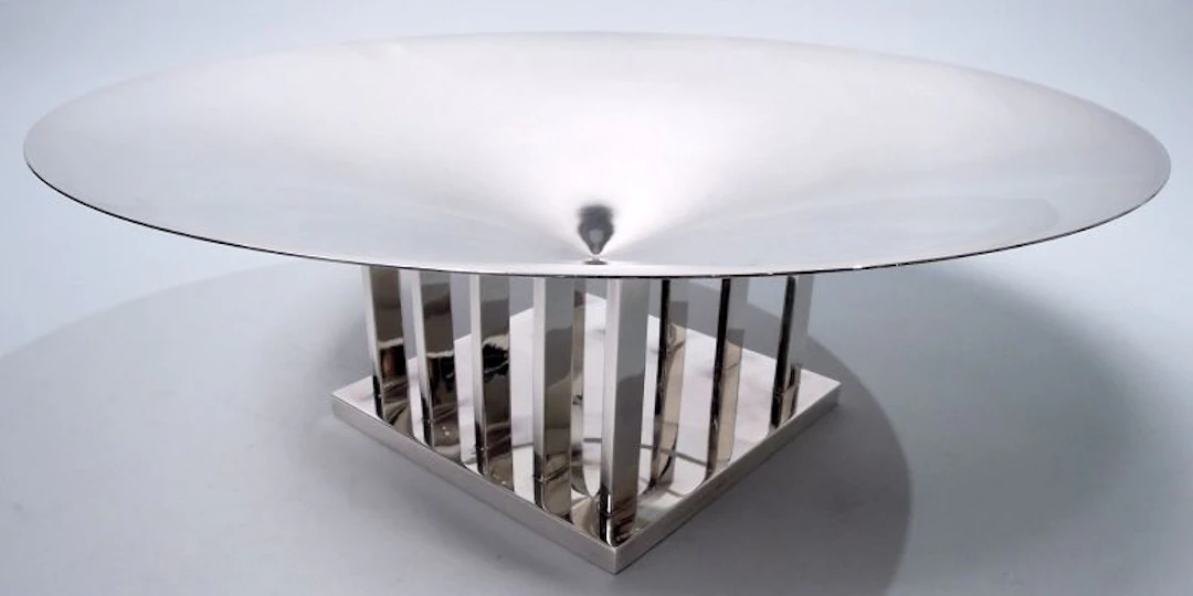 Tiffany Sterling Silver Centerpiece Designed by Frank Lloyd Wright