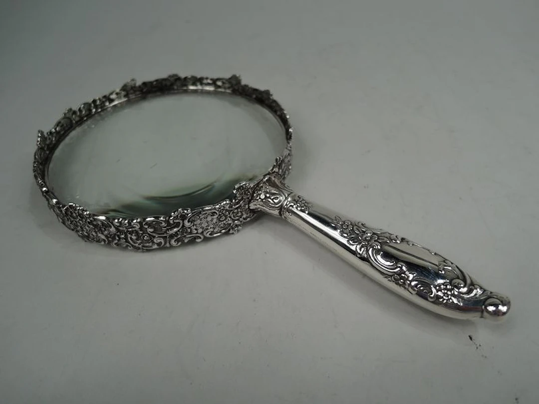 Antique Tiffany Victorian Classical Sterling Silver Magnifying Glass