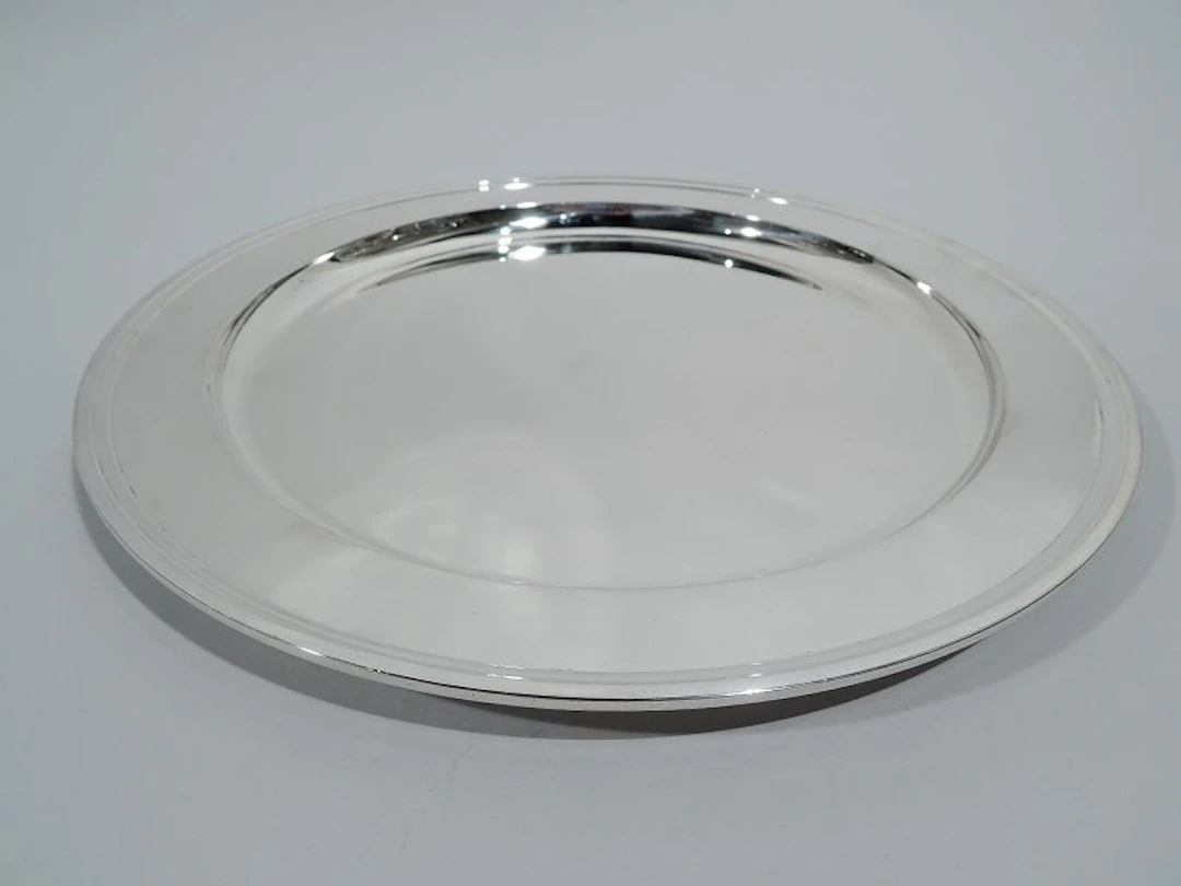 Tiffany Deep and Heavy Sterling Silver 13-Inch Round Tray