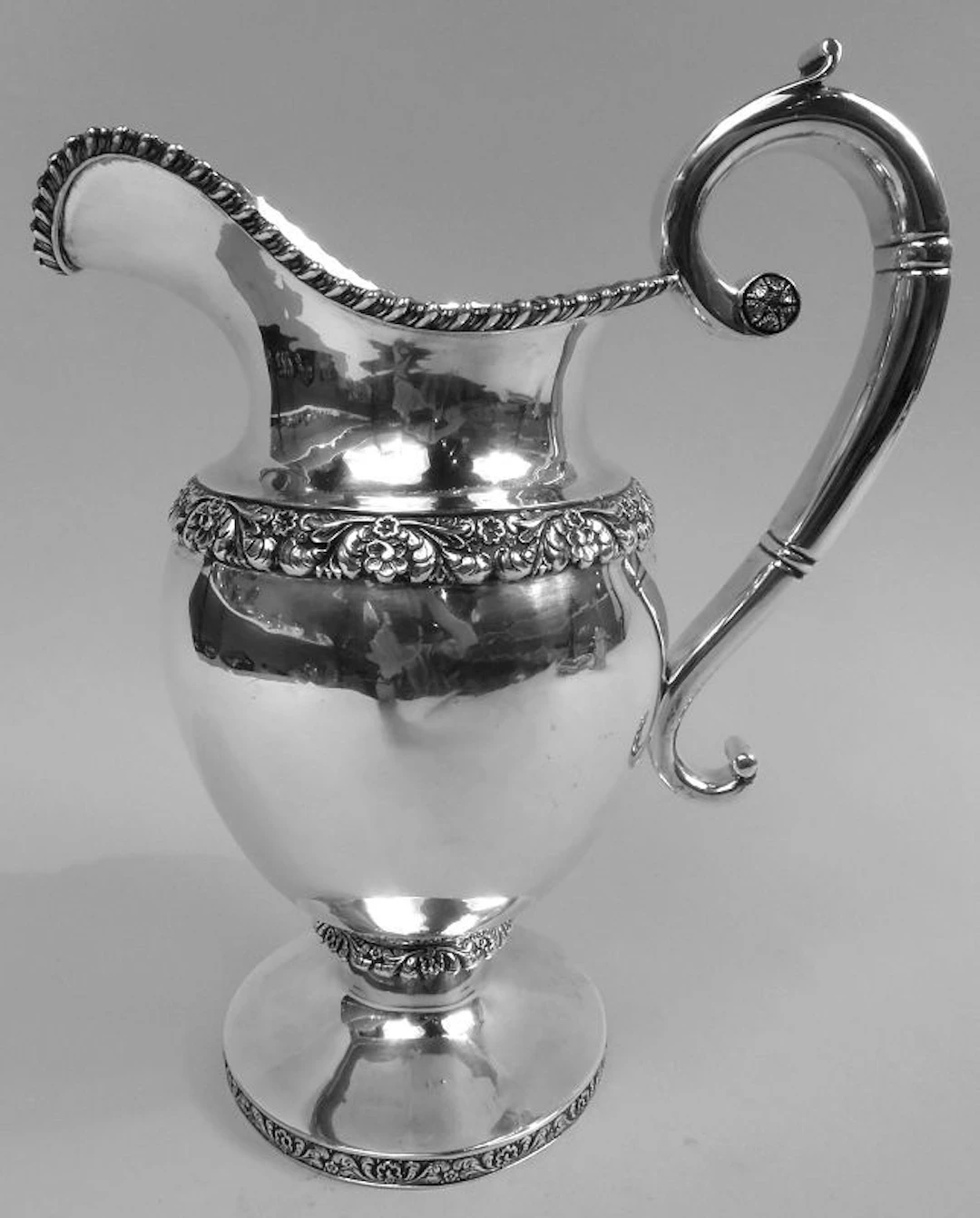Marquand New York Federal Classical Coin Silver Water Pitcher
