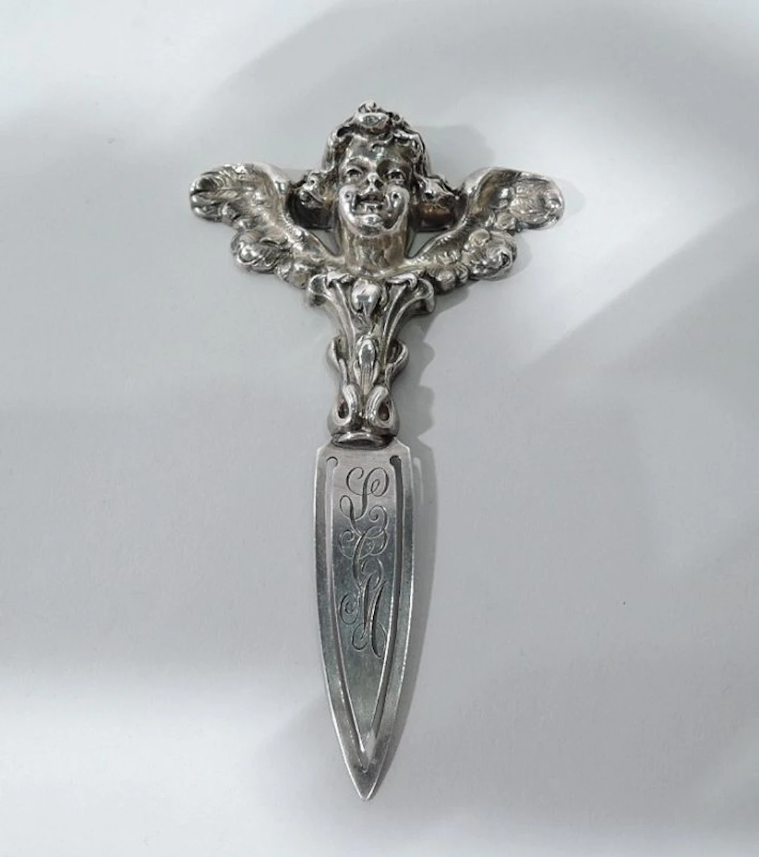 Antique Kerr American Art Nouveau Sterling Silver Bookmark