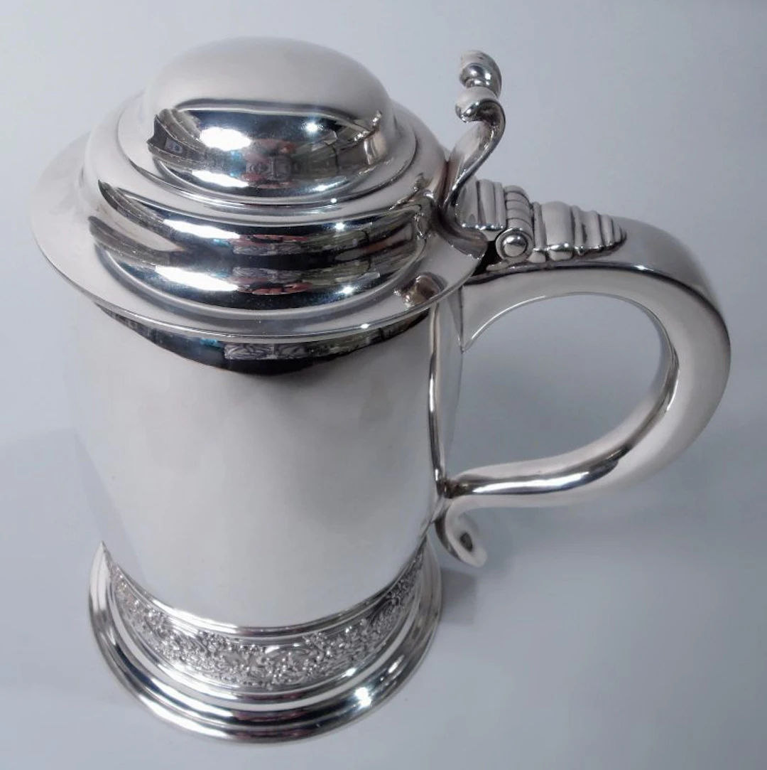 Antique Tiffany Victorian Georgian Sterling Silver Tankard