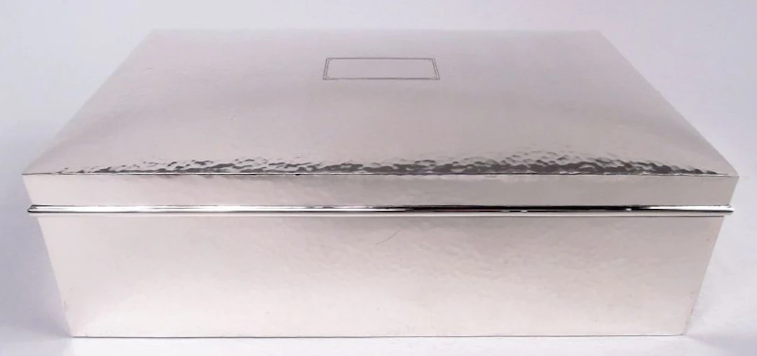 American Craftsman Hand-Hammered Sterling Silver Box
