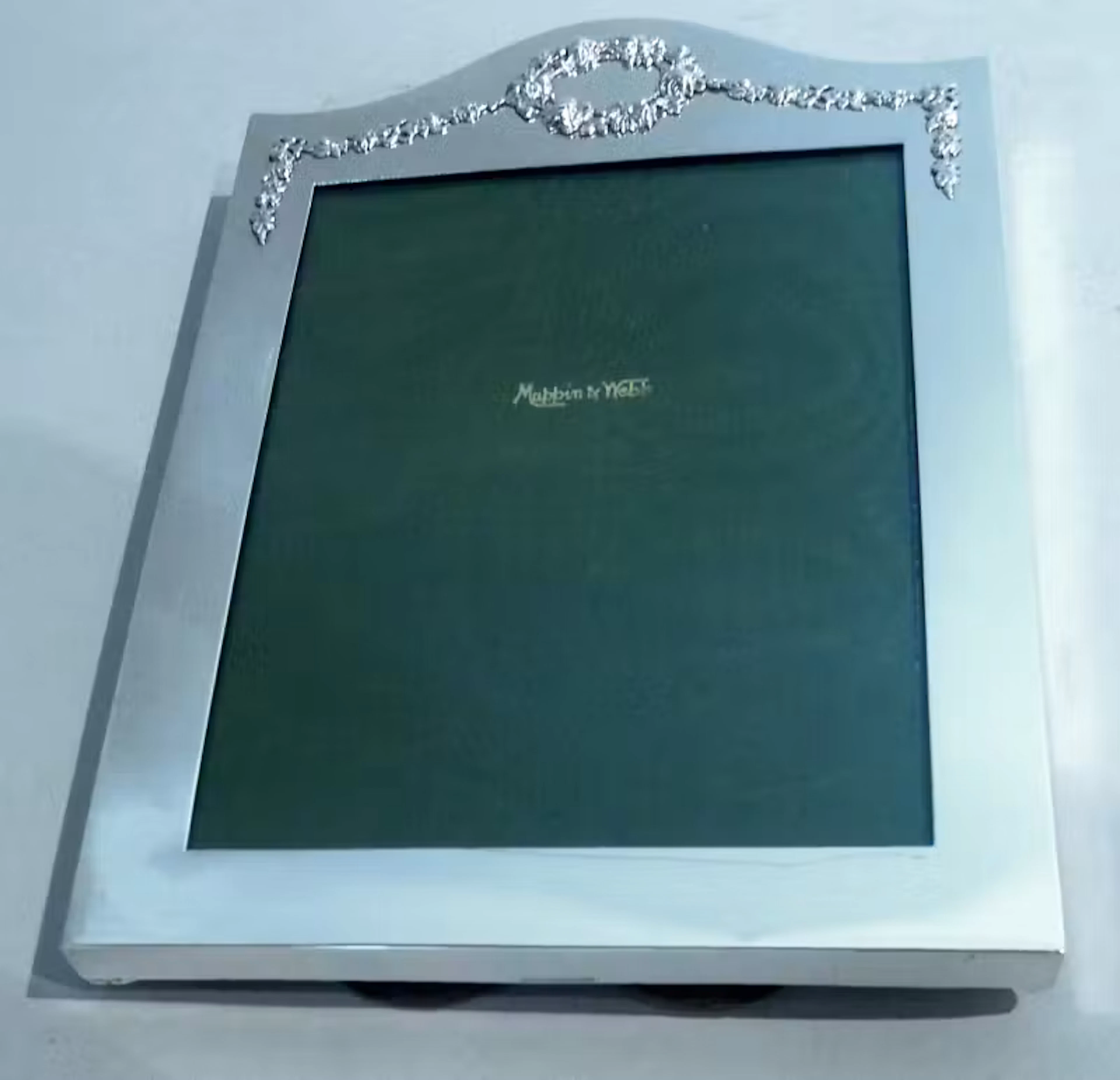 Antique English Edwardian Regency Sterling Silver Picture Frame 1910