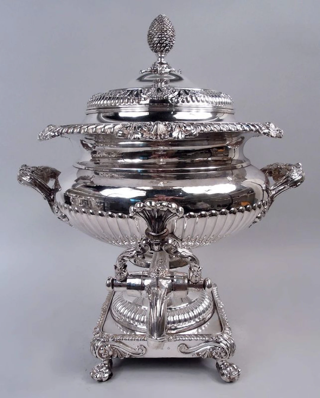Matthew Boulton English Georgian Regency Sheffield Plate Hot Water Urn