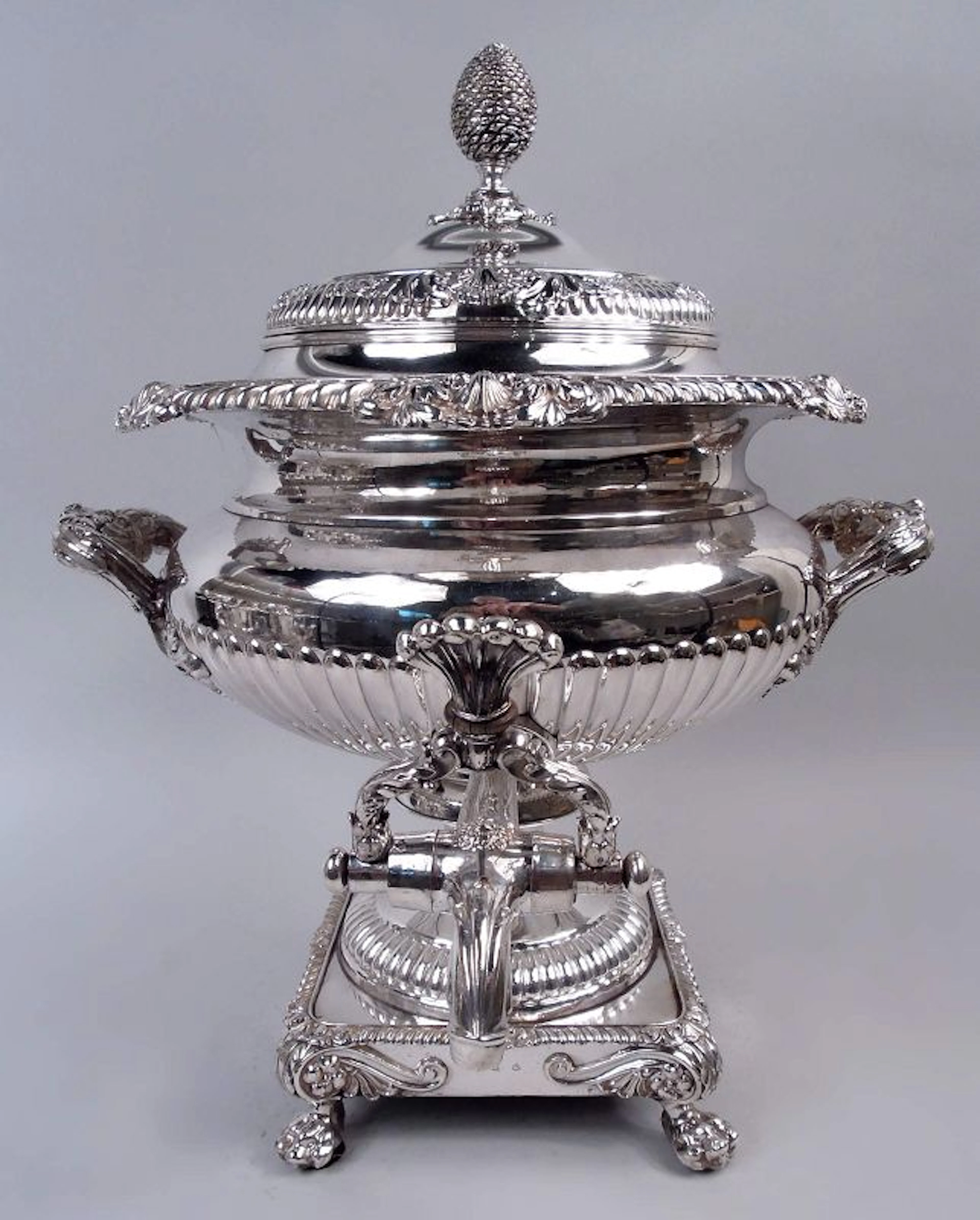 Matthew Boulton English Georgian Regency Sheffield Plate Hot Water Urn