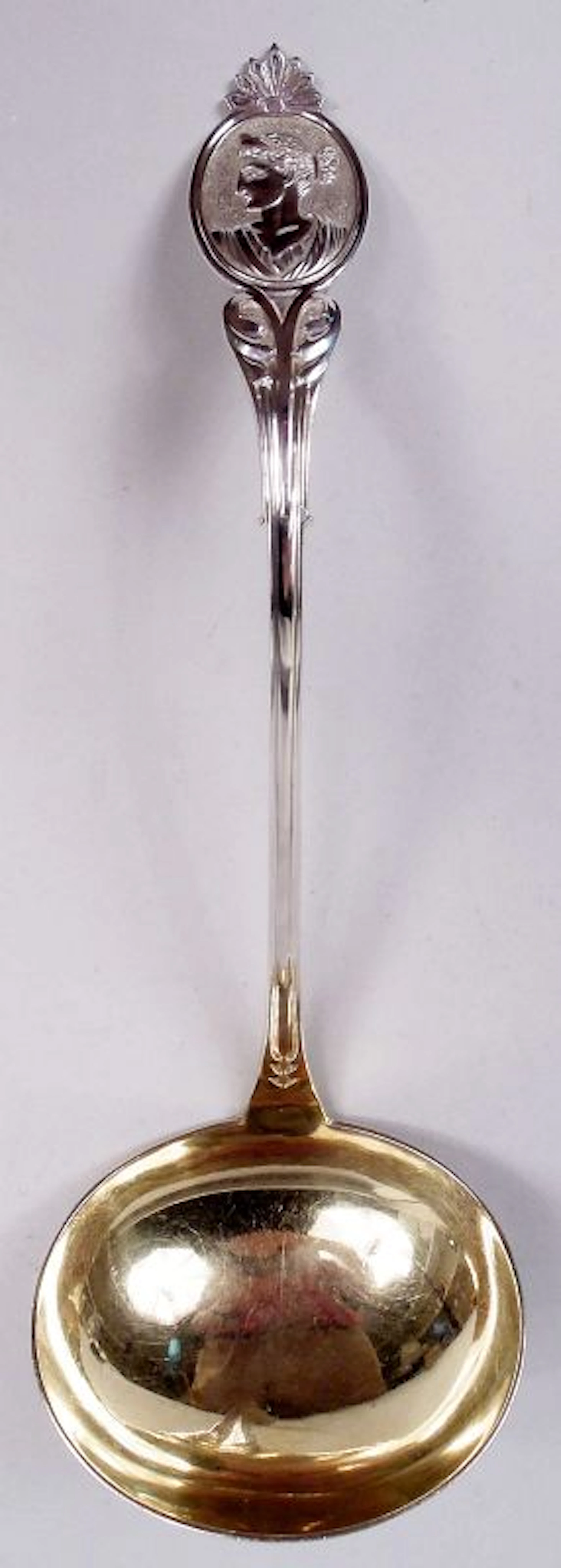 Wood & Hughes New York Medallion Diana Sterling Silver Soup Ladle