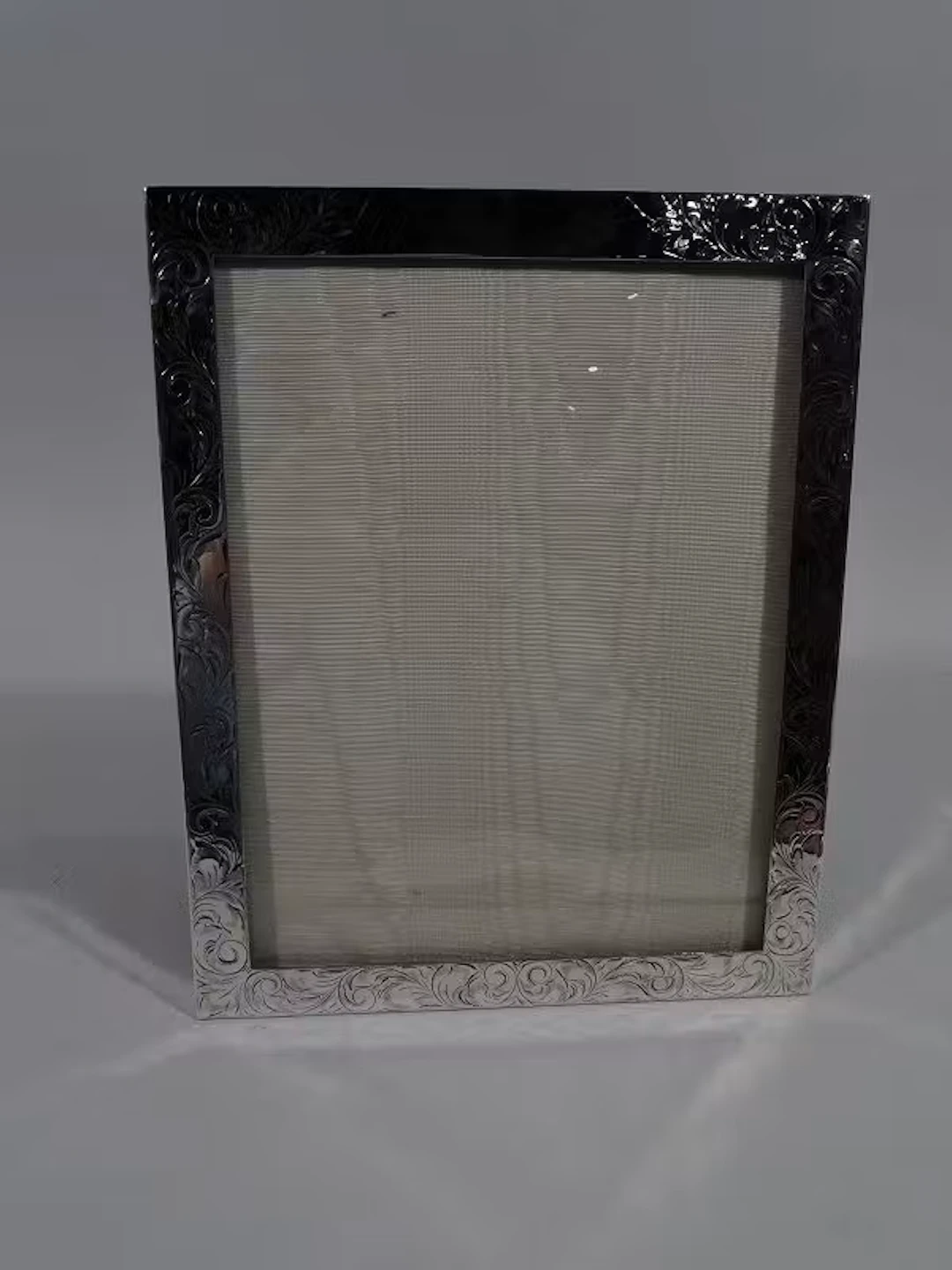 Antique American Edwardian Art Nouveau Sterling Silver Picture Frame