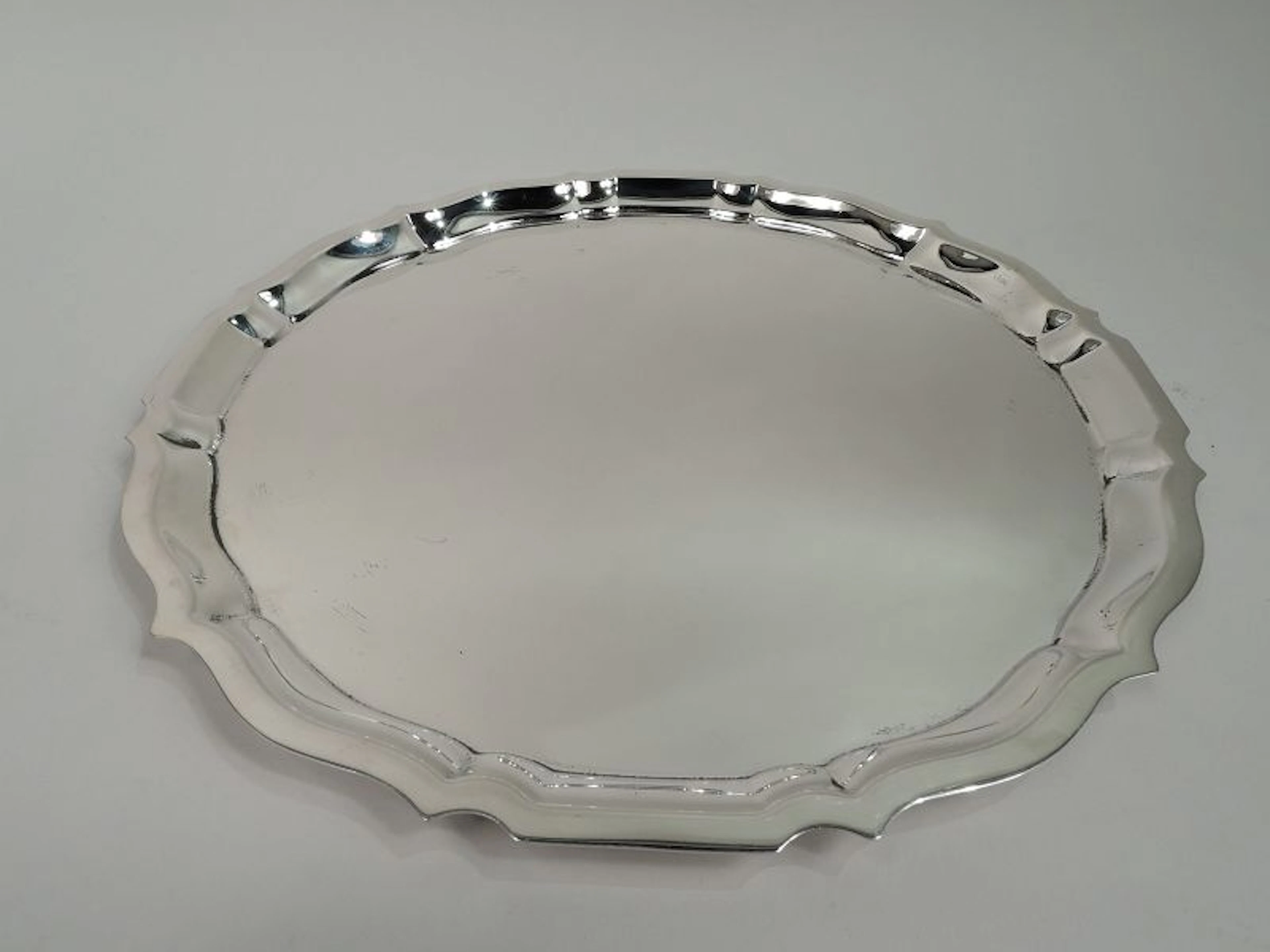Large and Heavy Gorham Chippendale Sterling Silver Serving Tray