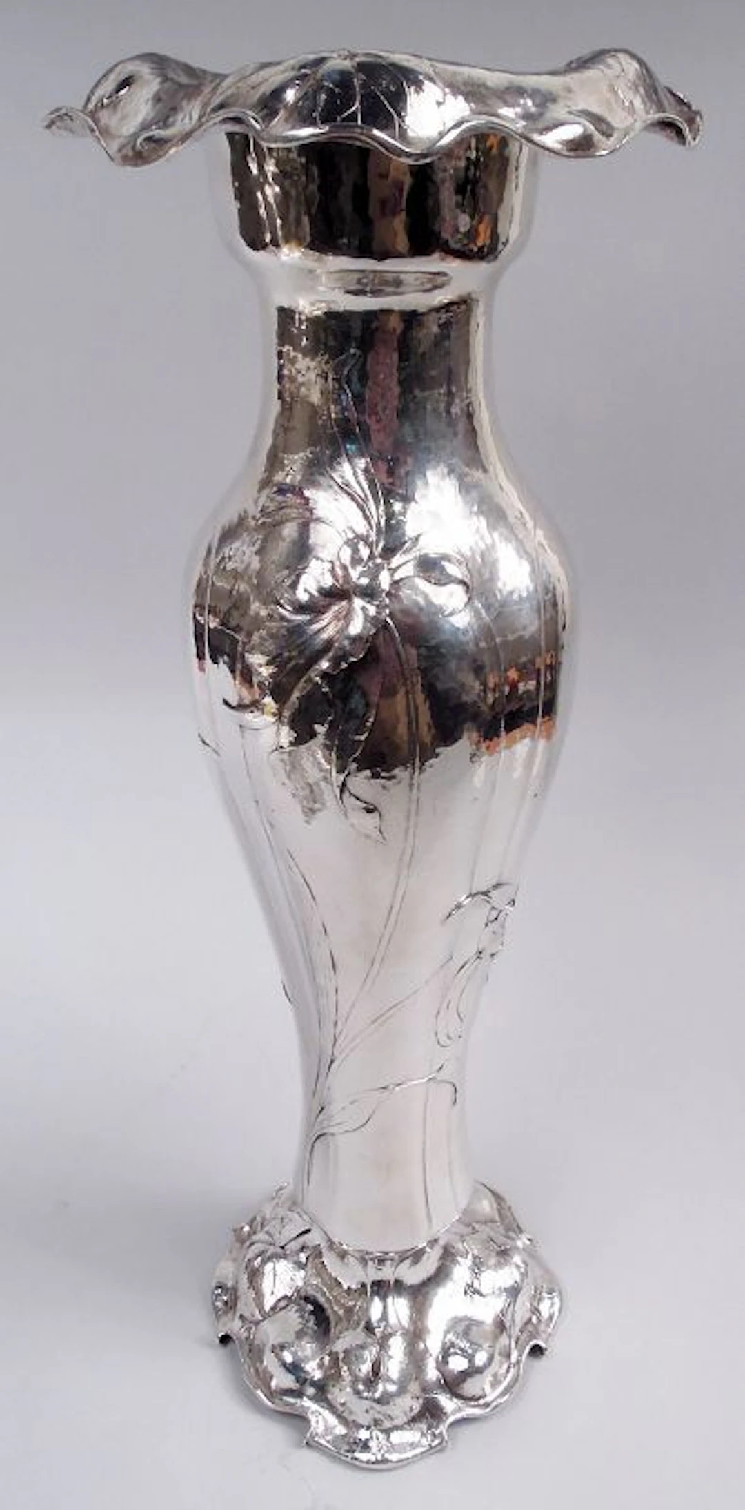 Gorgeous Gorham Martelé Silver 22-Inch Centerpiece Vase 1908