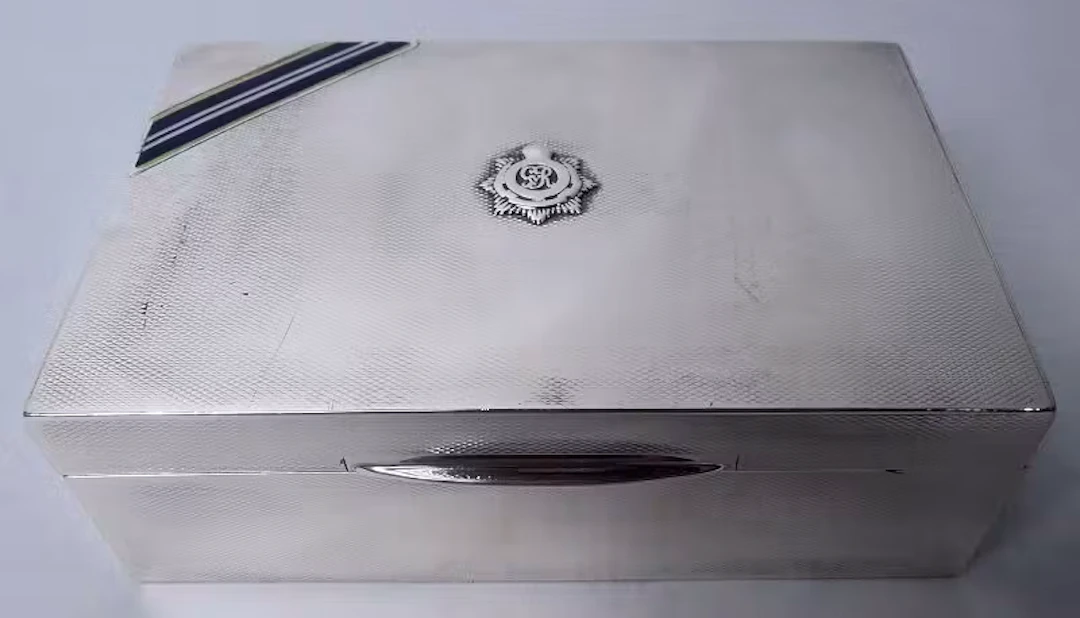 English Art Deco Box Commemorating Royal Army Service Corps 1933
