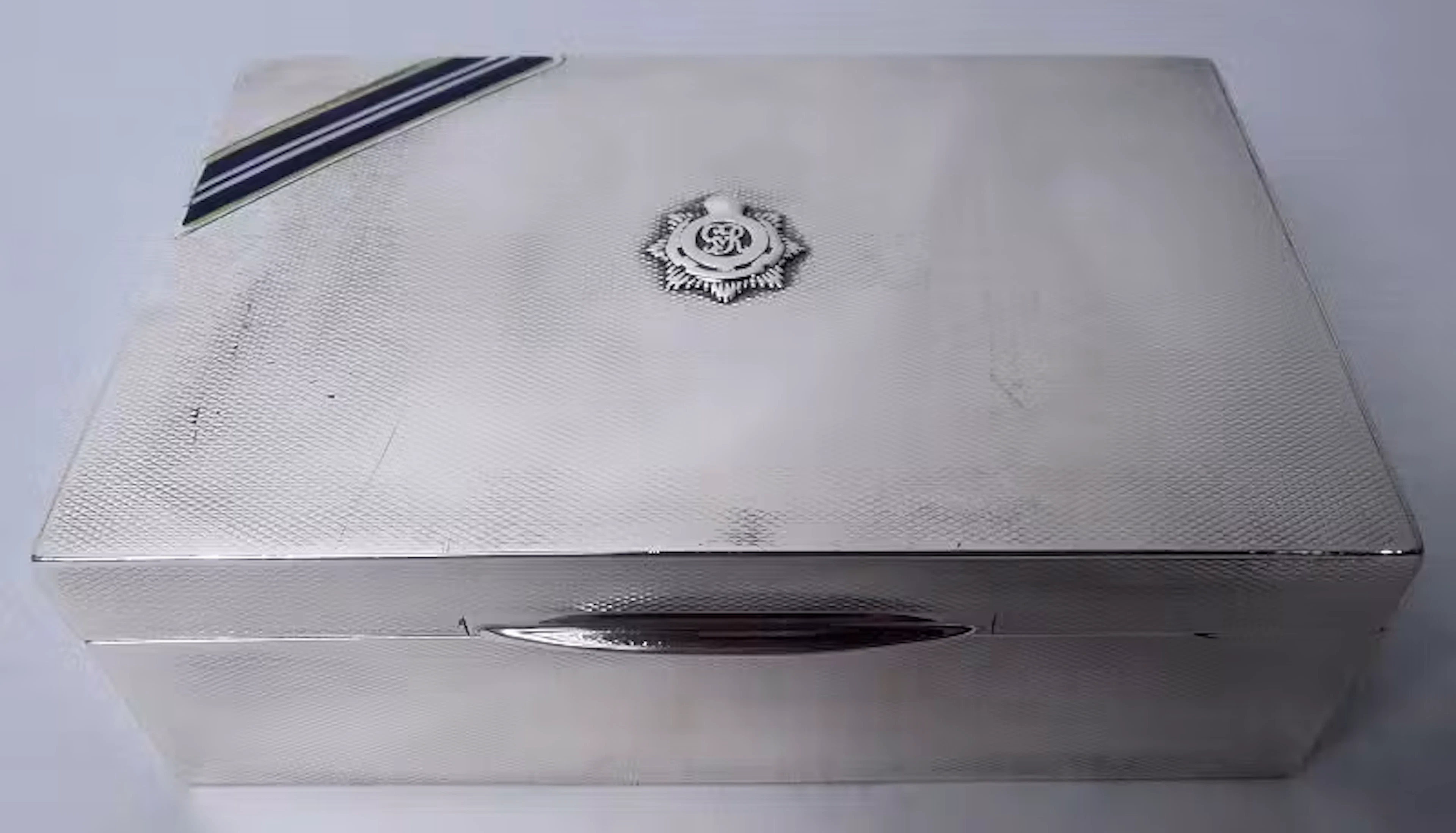 English Art Deco Box Commemorating Royal Army Service Corps 1933