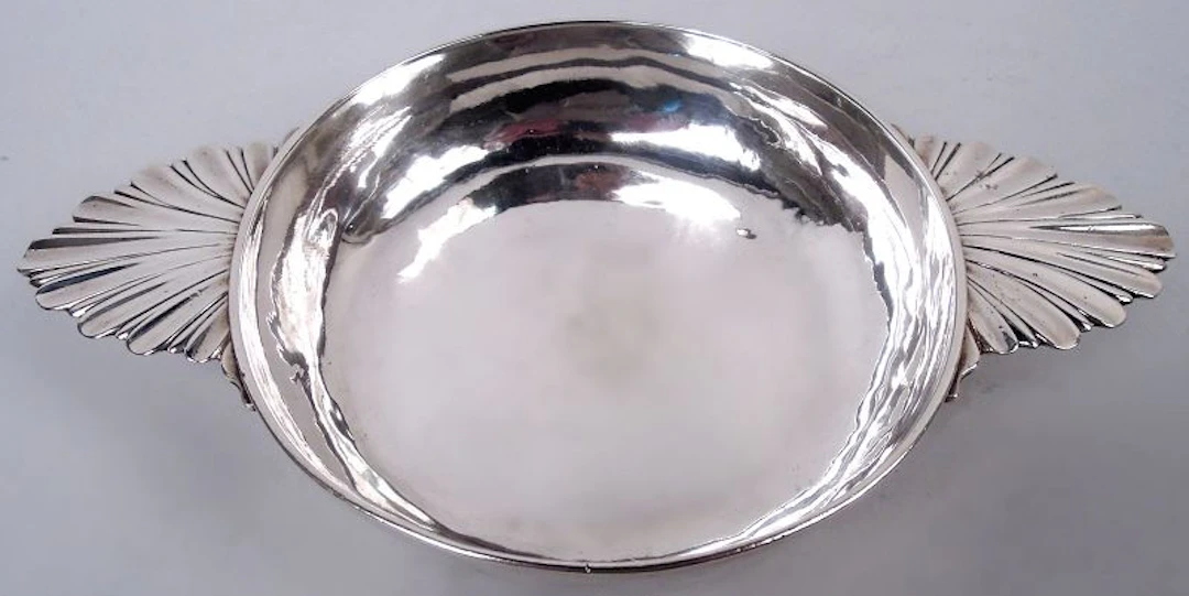 Antique European Neoclassical Silver Porringer