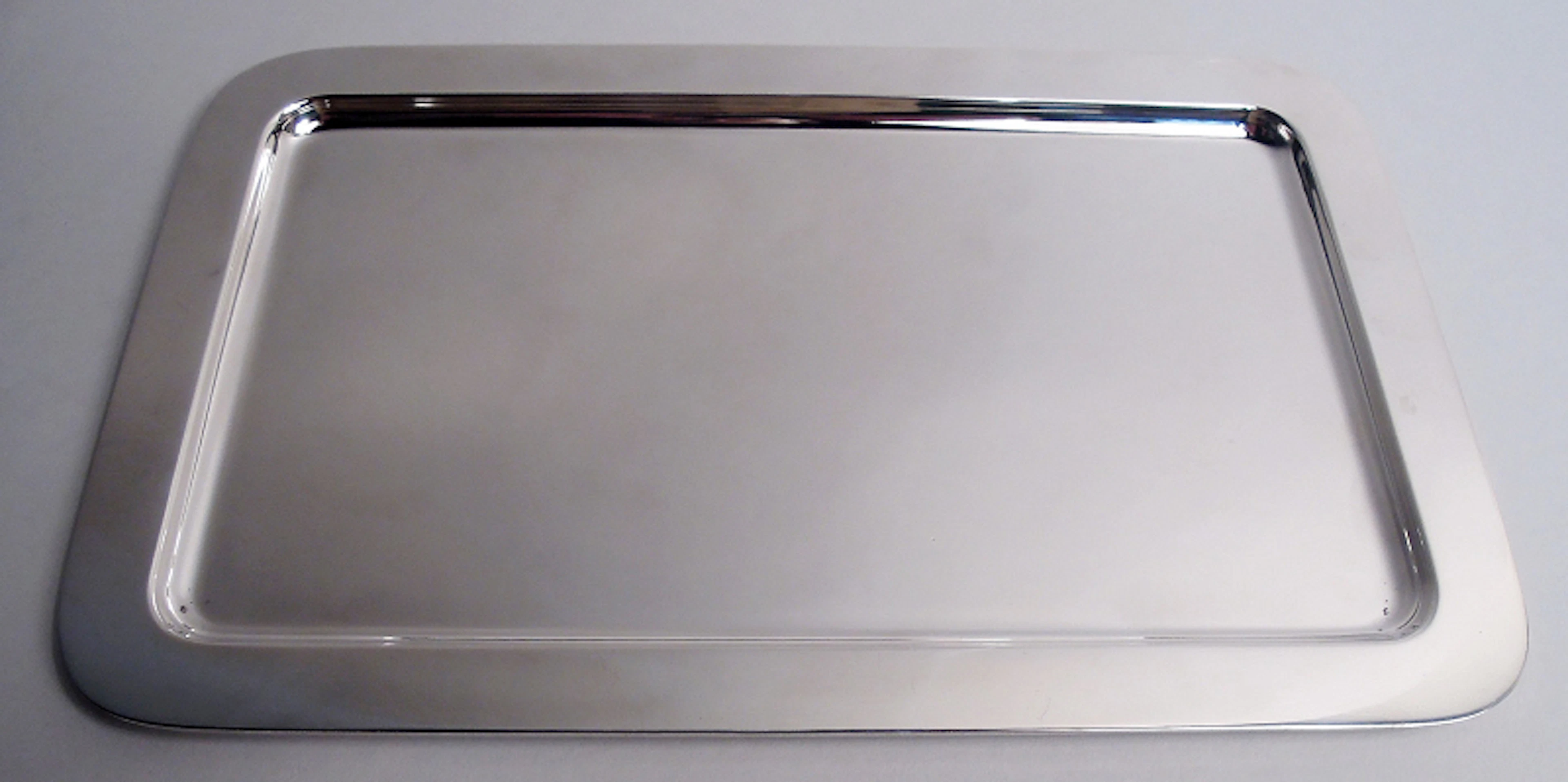 Tiffany Midcentury Modern Sterling Silver Rectangular Tray