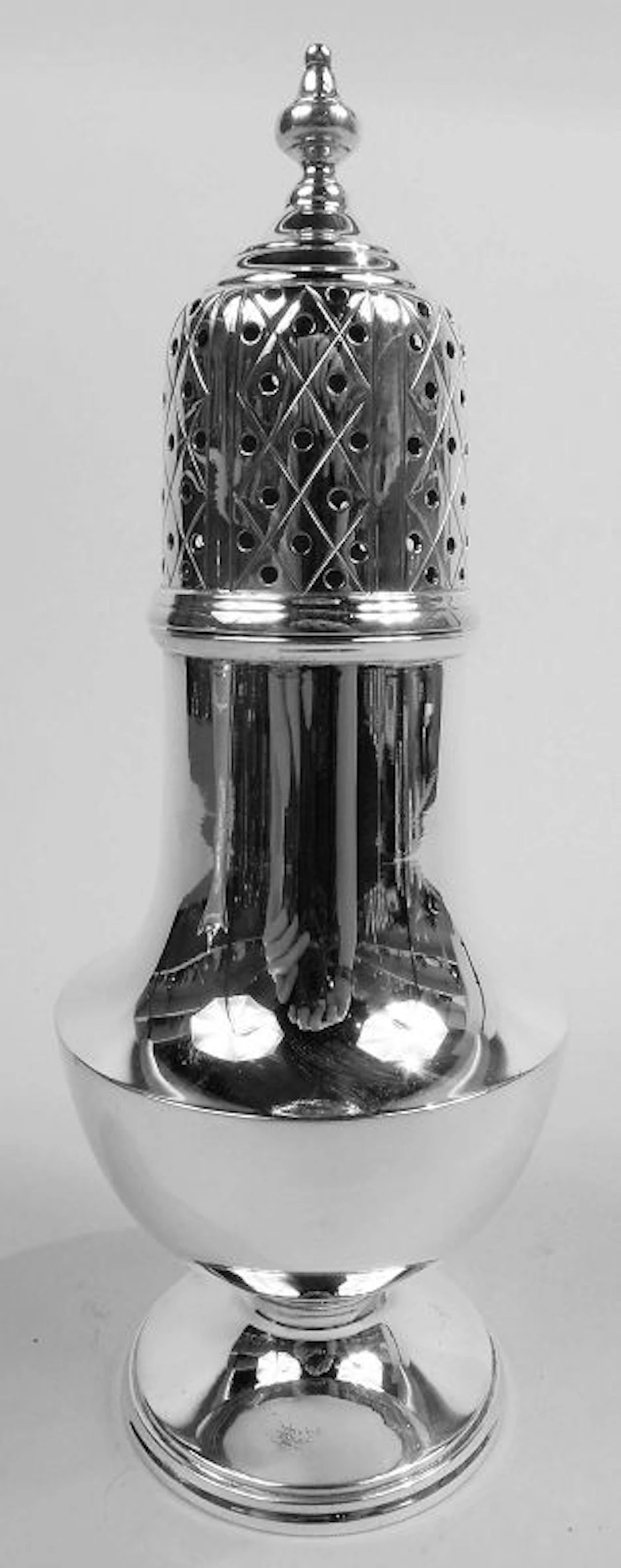 Antique Tuttle Edwardian Georgian Sterling Silver Sugar Caster