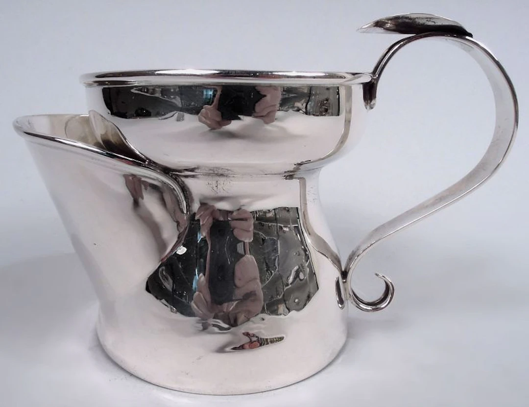 Antique English Edwardian Sterling Silver Shaving Mug 1908